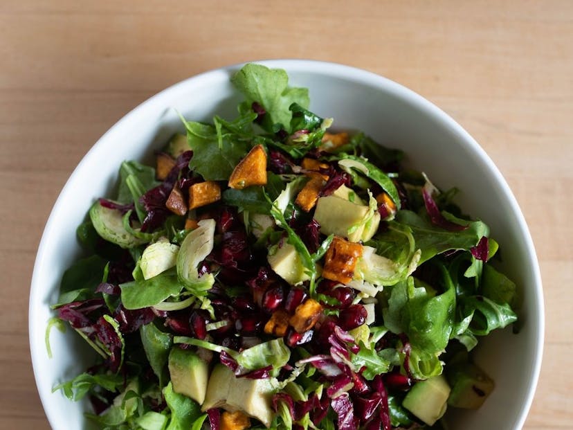 Pomegranate Sweet Potato Salad