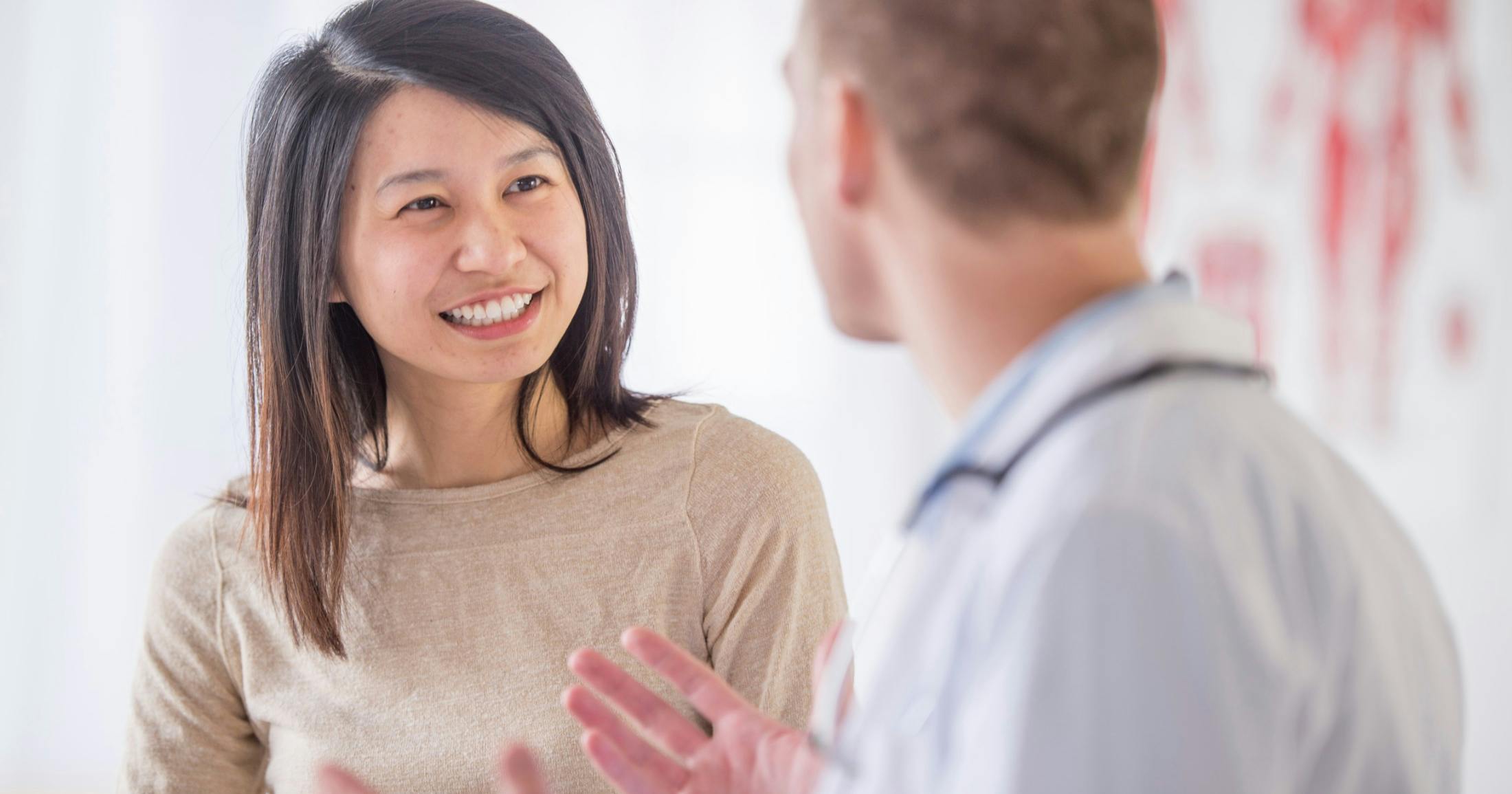 woman at the doctor's office