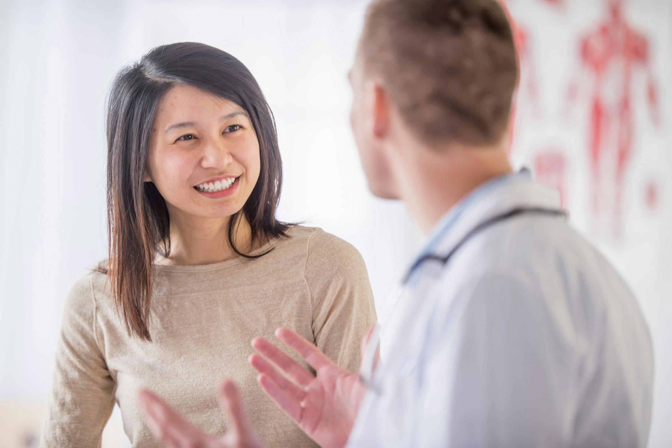woman at the doctor's office