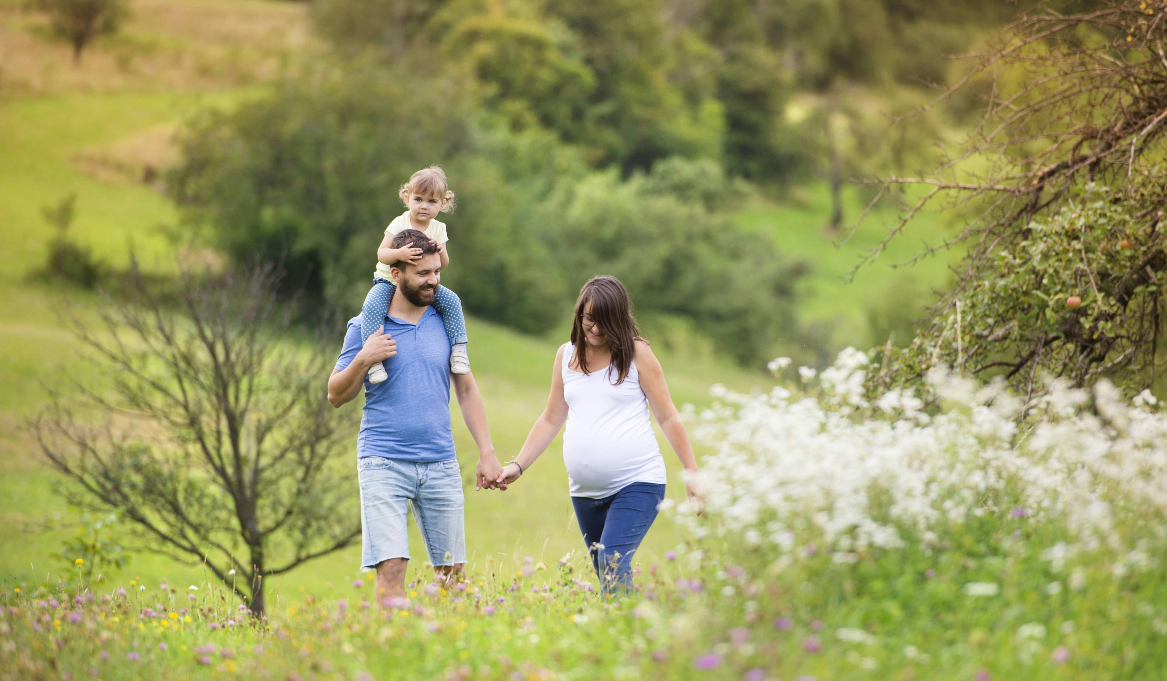 family walking together