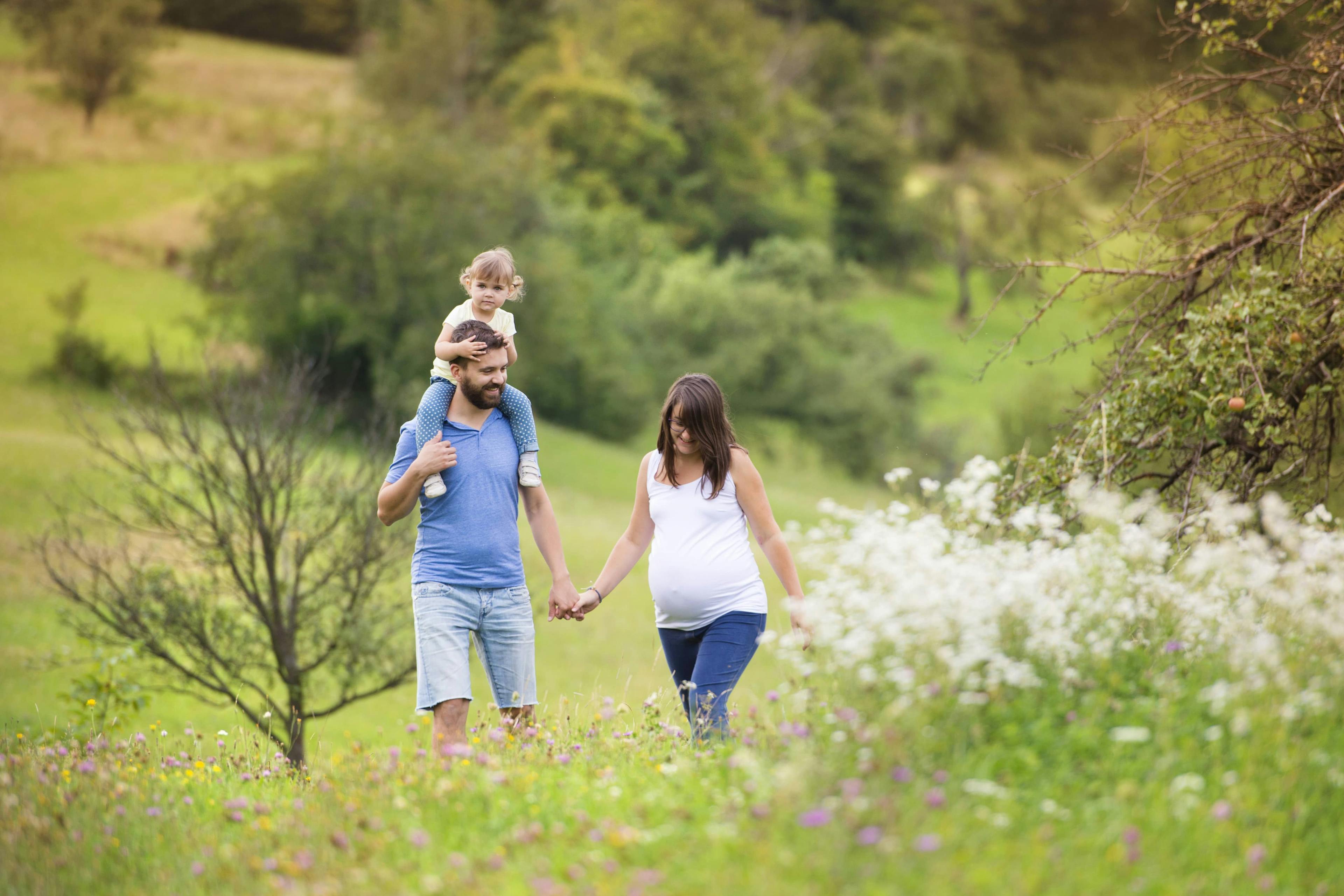 family walking together