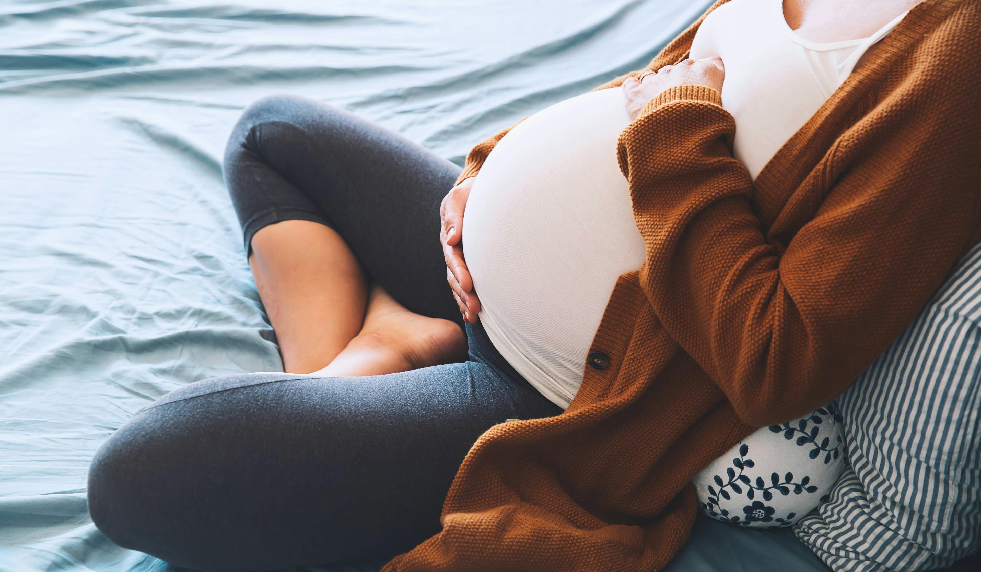 pregnant lady resting