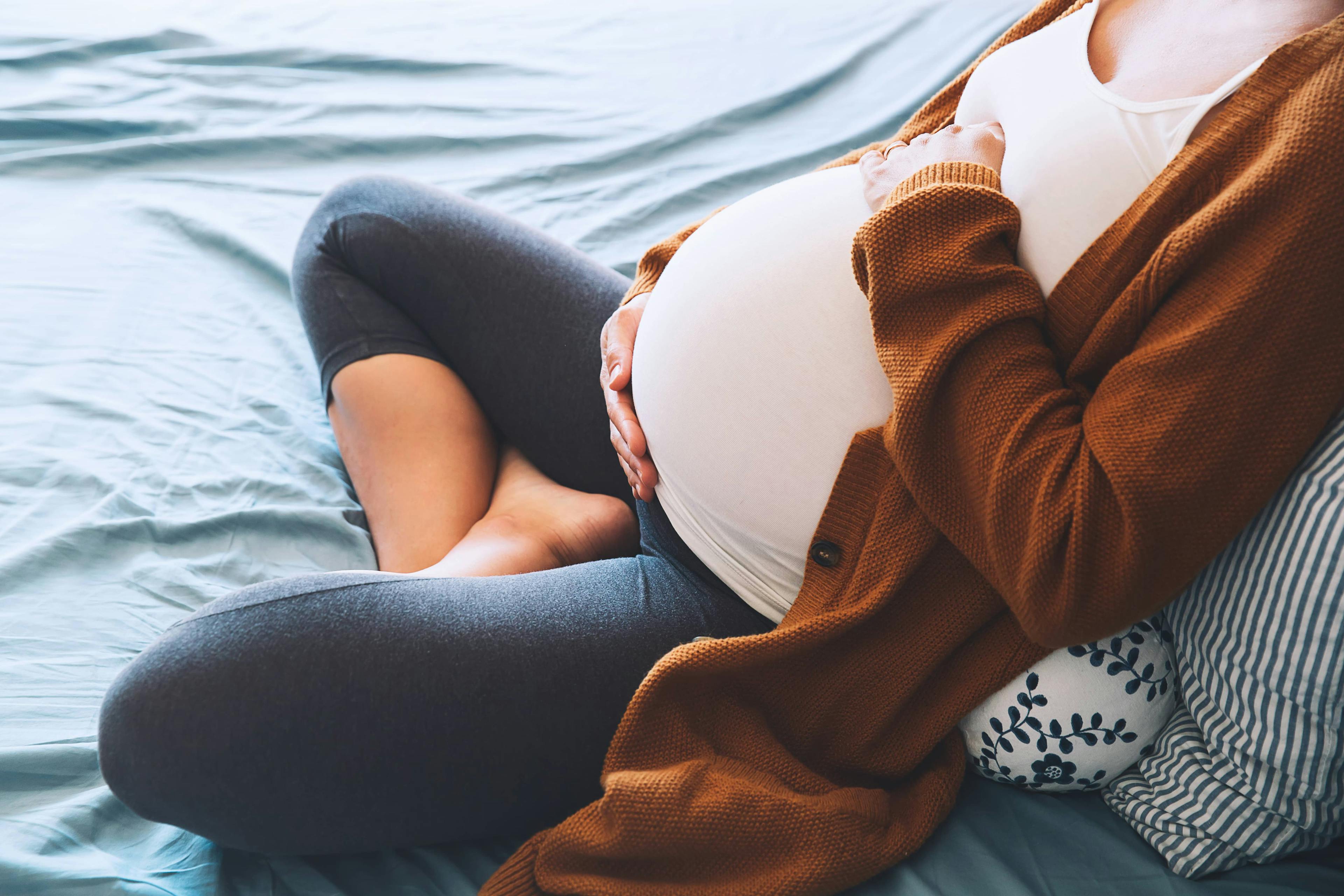 pregnant lady resting