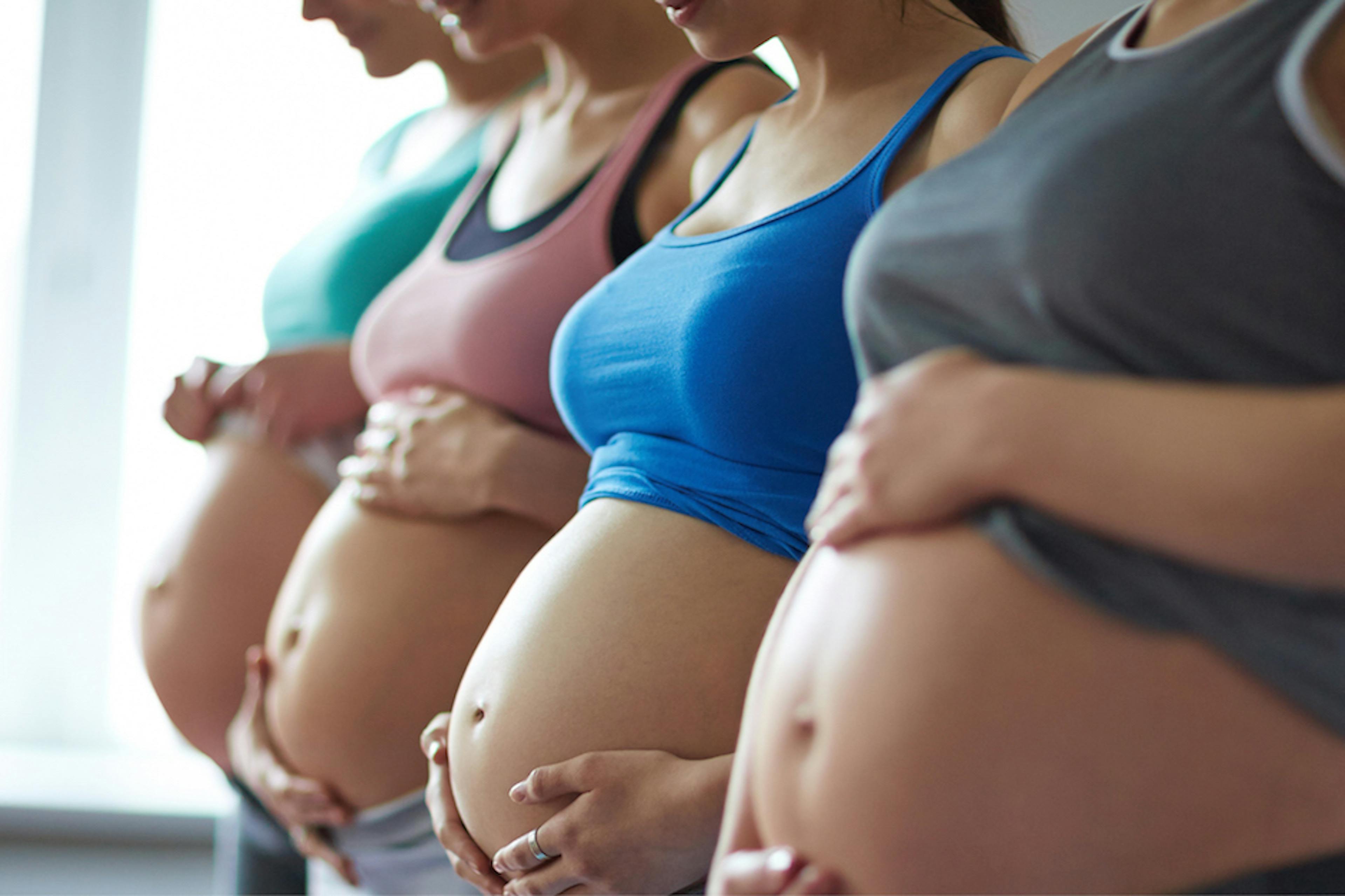 pregnant ladies working out