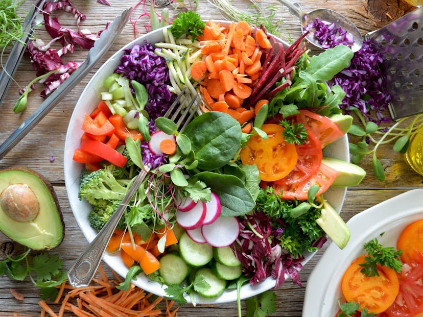 healthy colorful salad