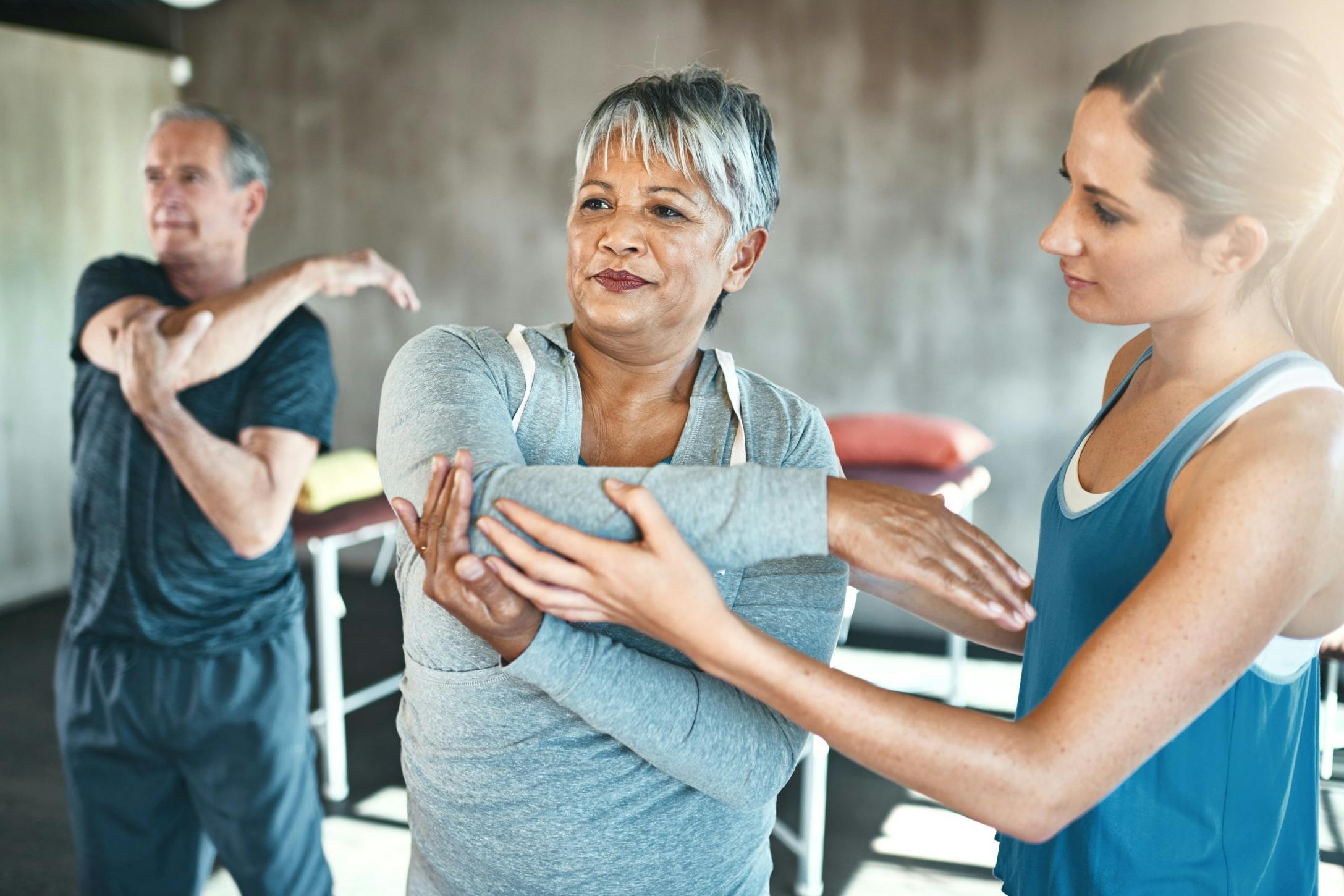 working out with a coach
