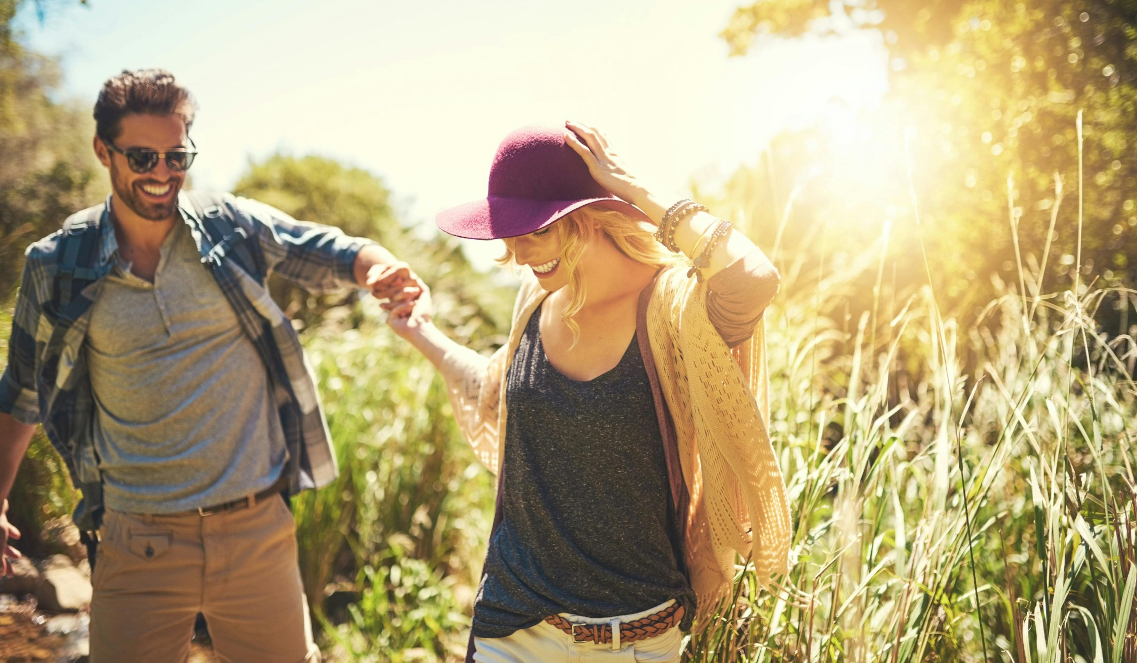 couple on an awesome outdoor adventure