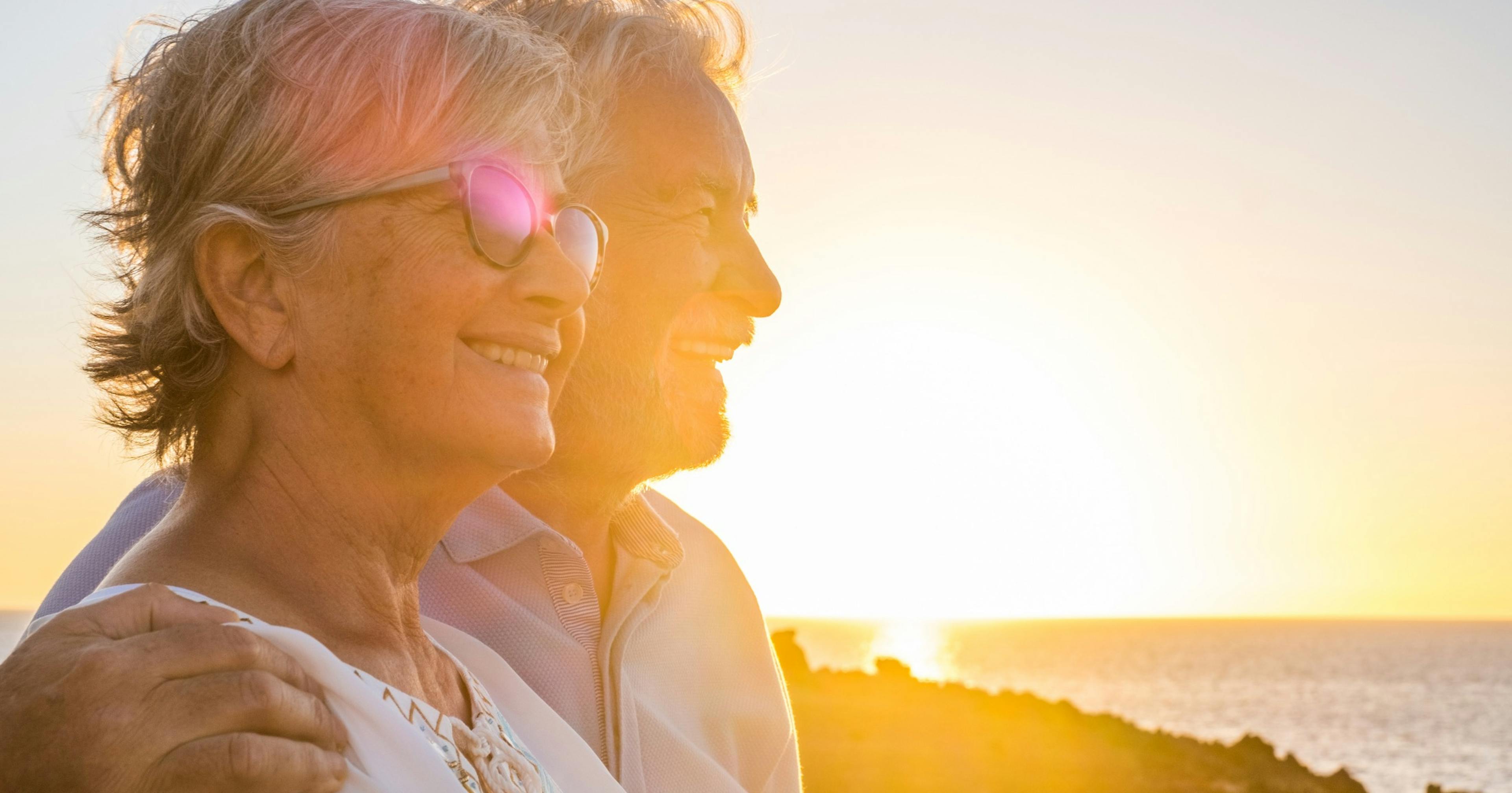 couple enjoying the sunset