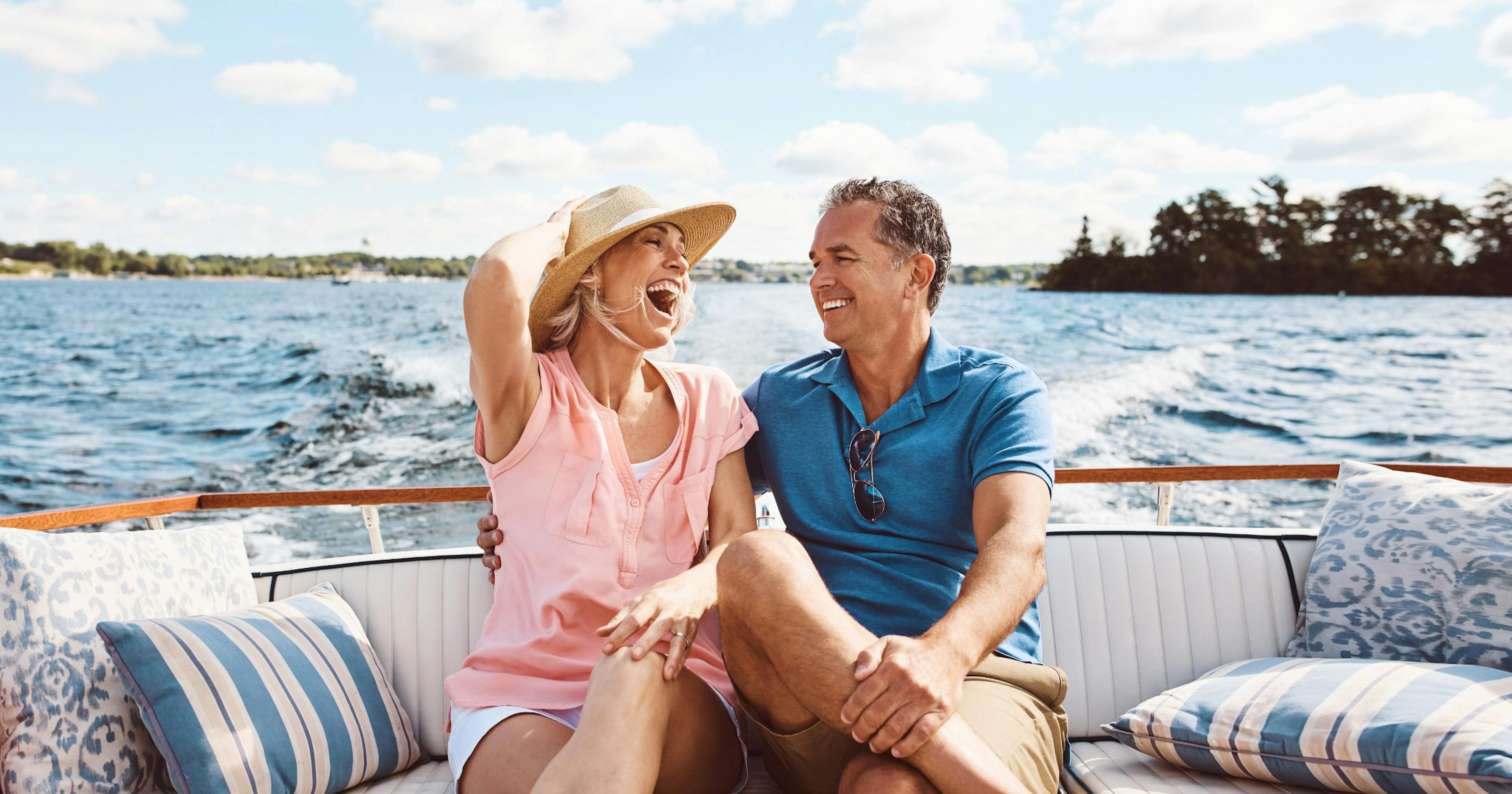 couple on a boat