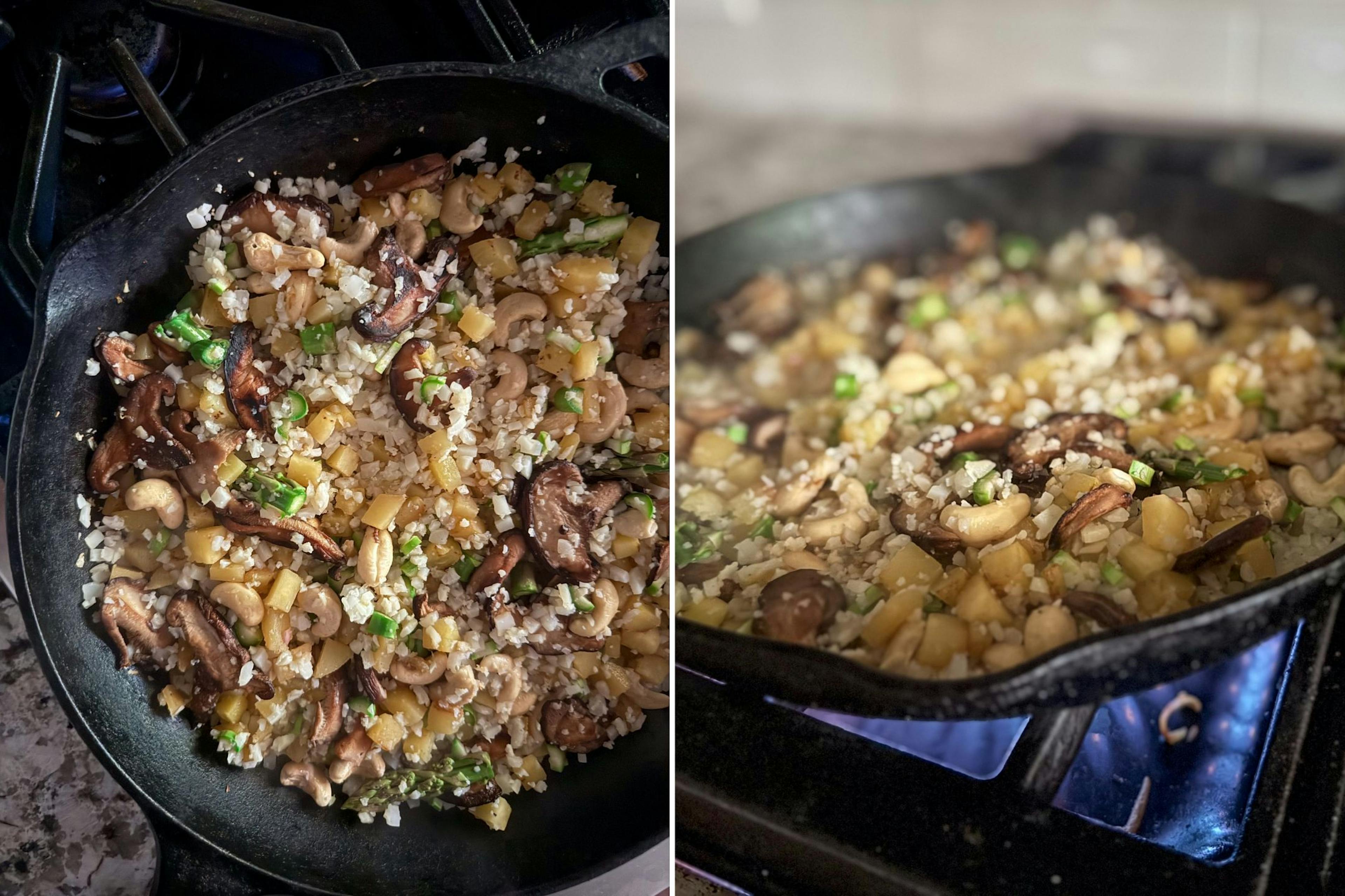 sauteeing veggies