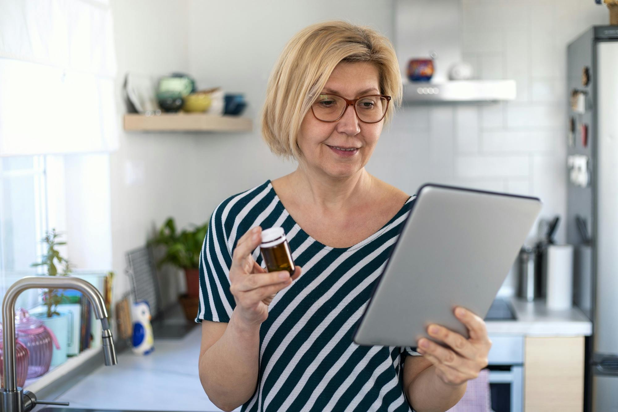 middle age woman virtual visit