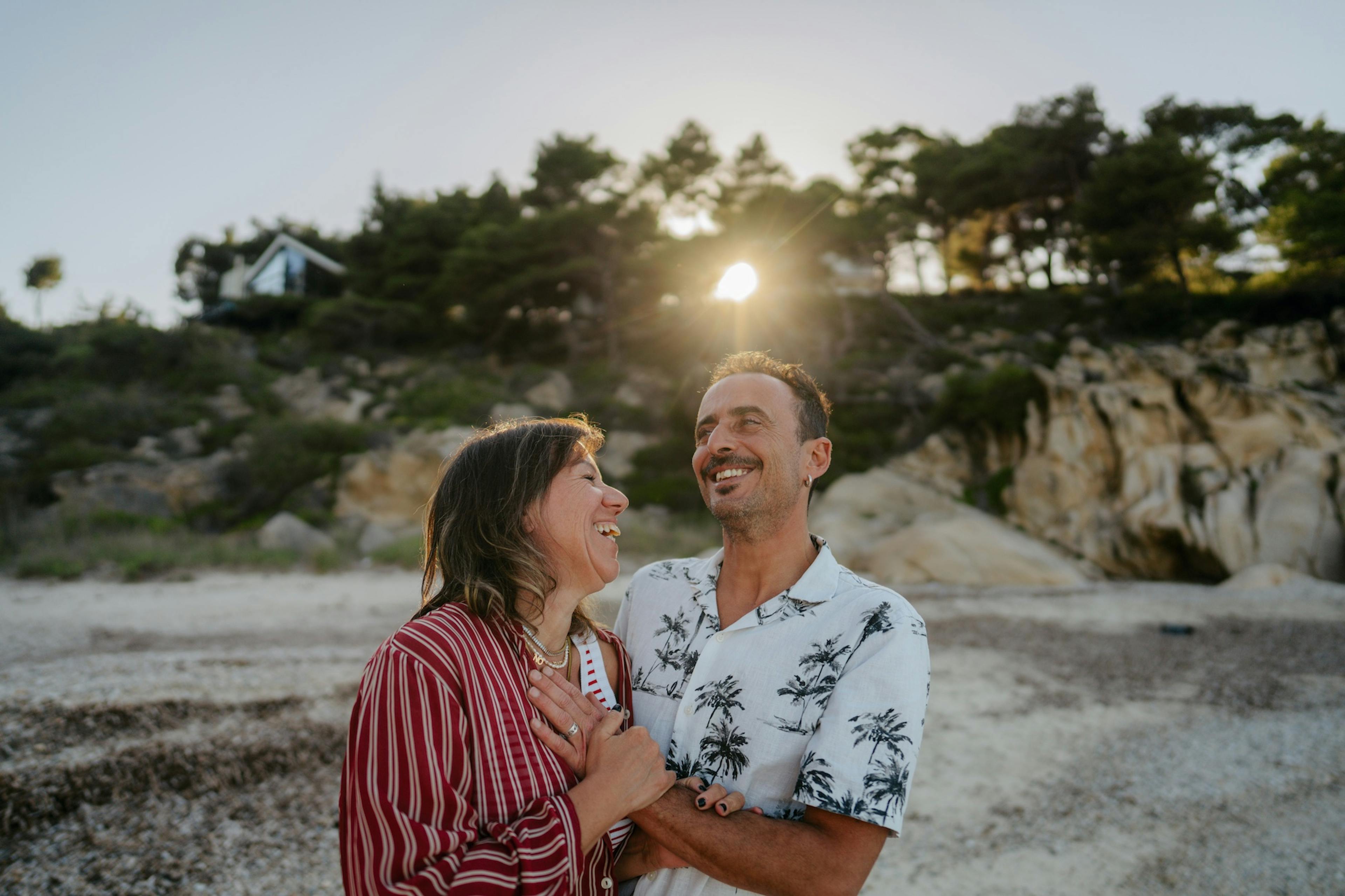 couple on the beach