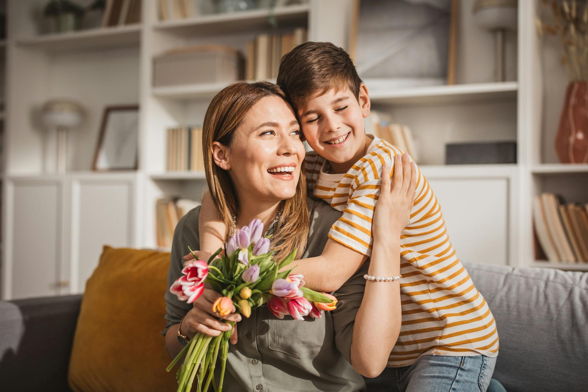 mother and son