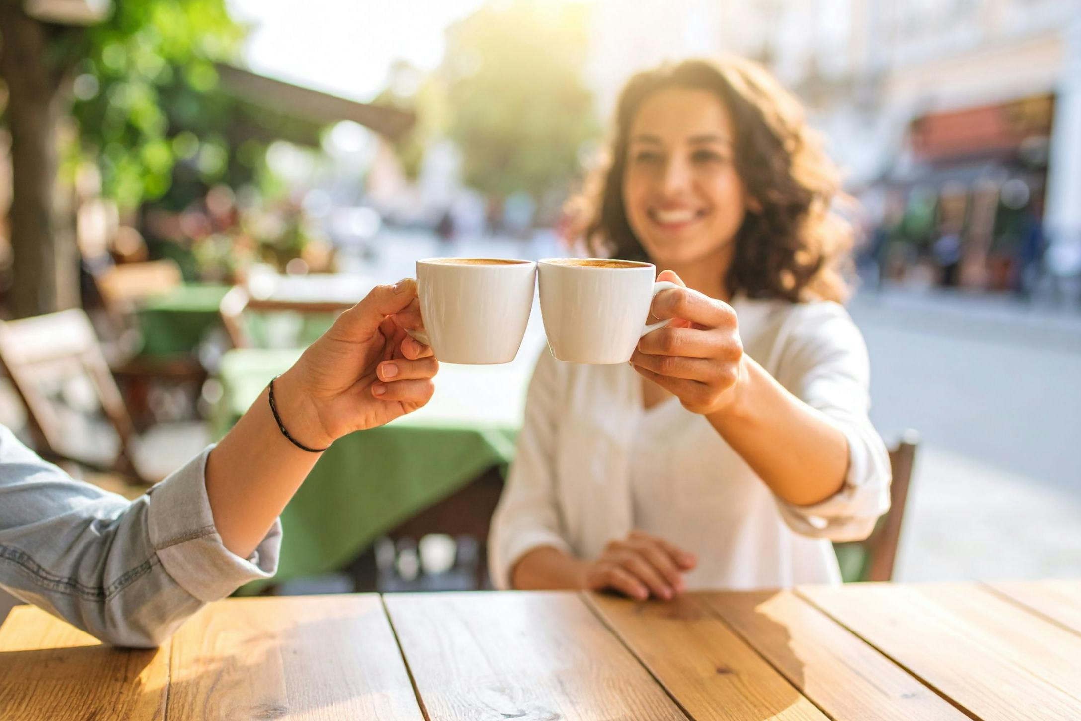 friends having coffee