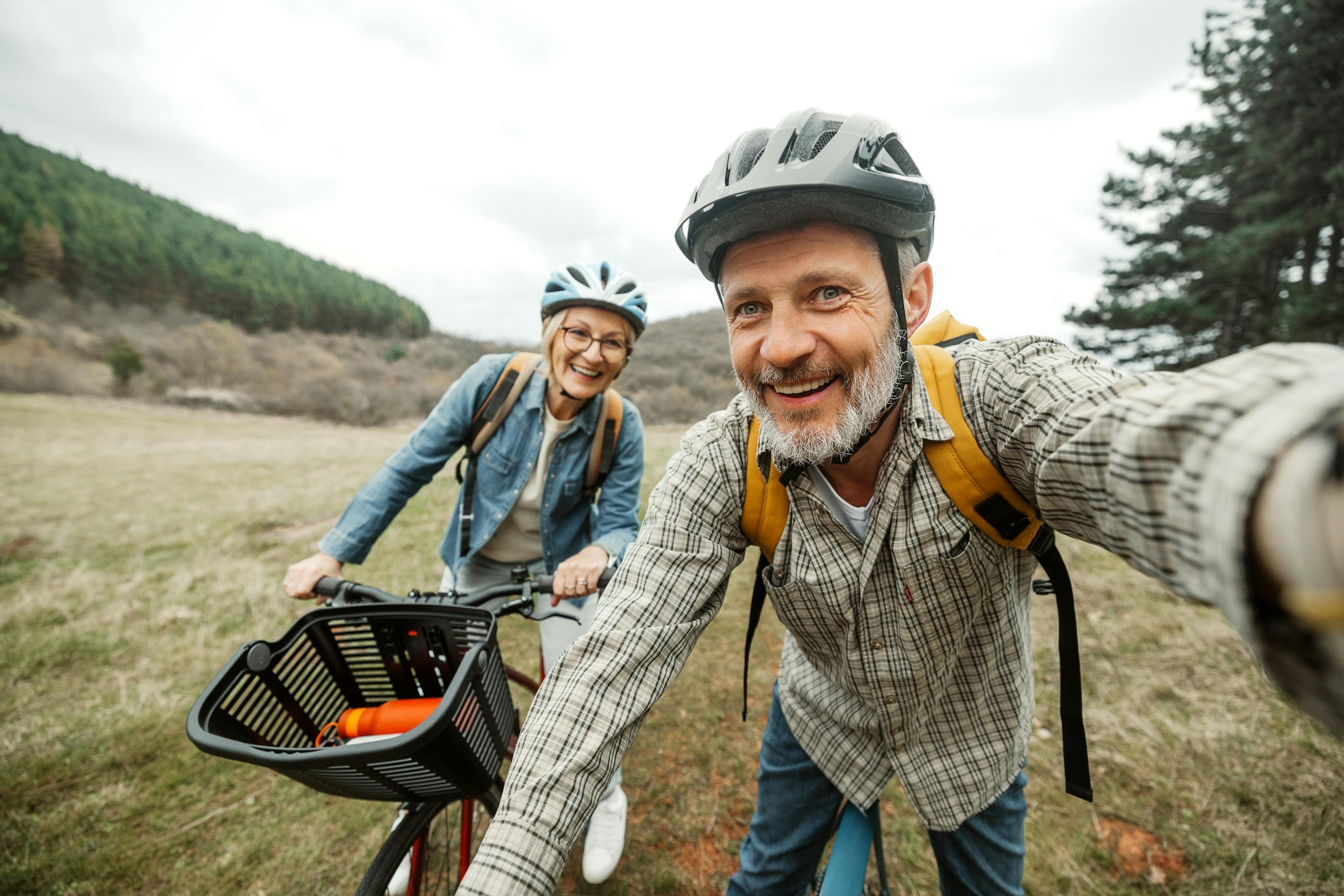 biking in the country
