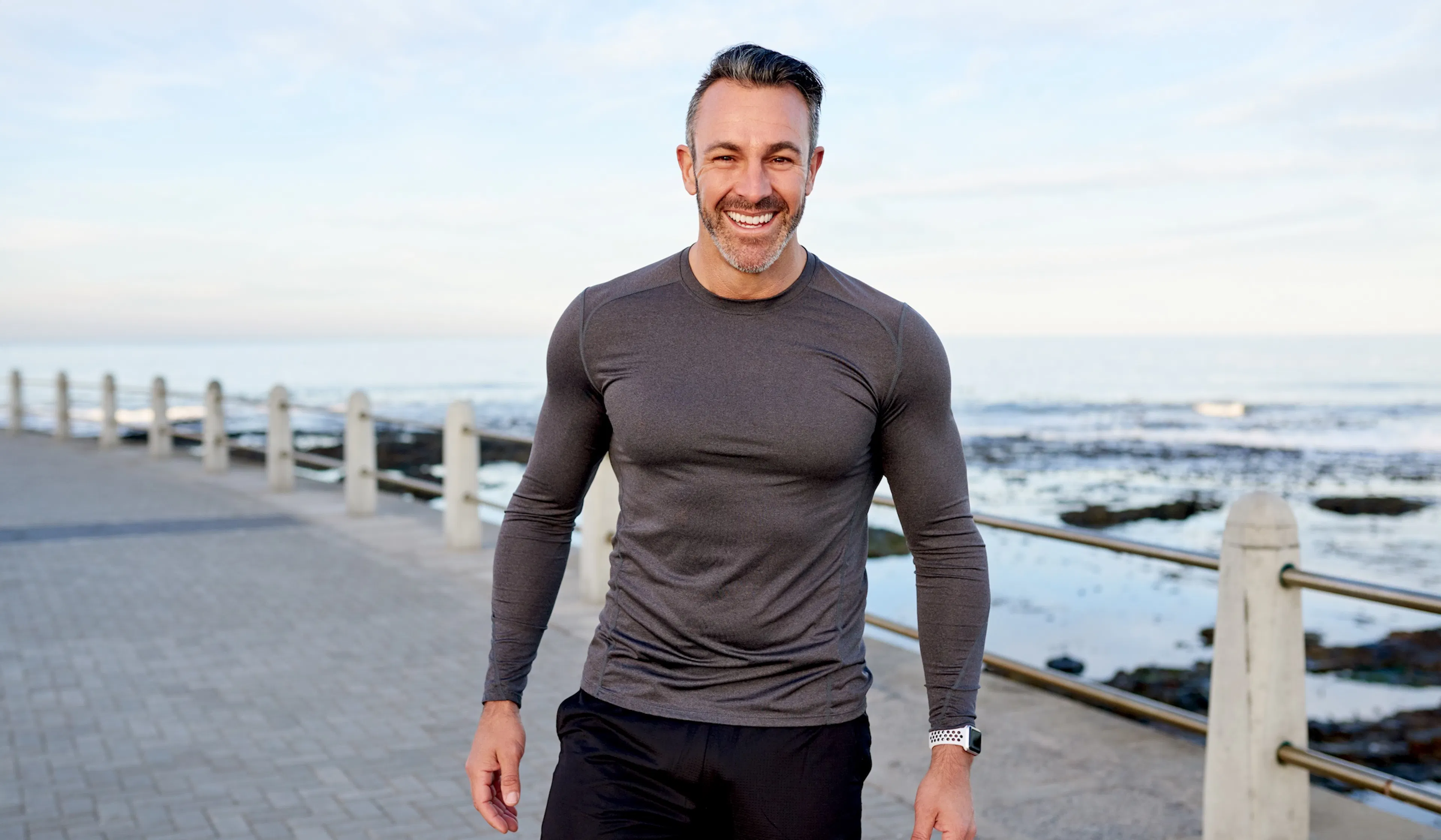 Shot of a mature man exercising outdoors