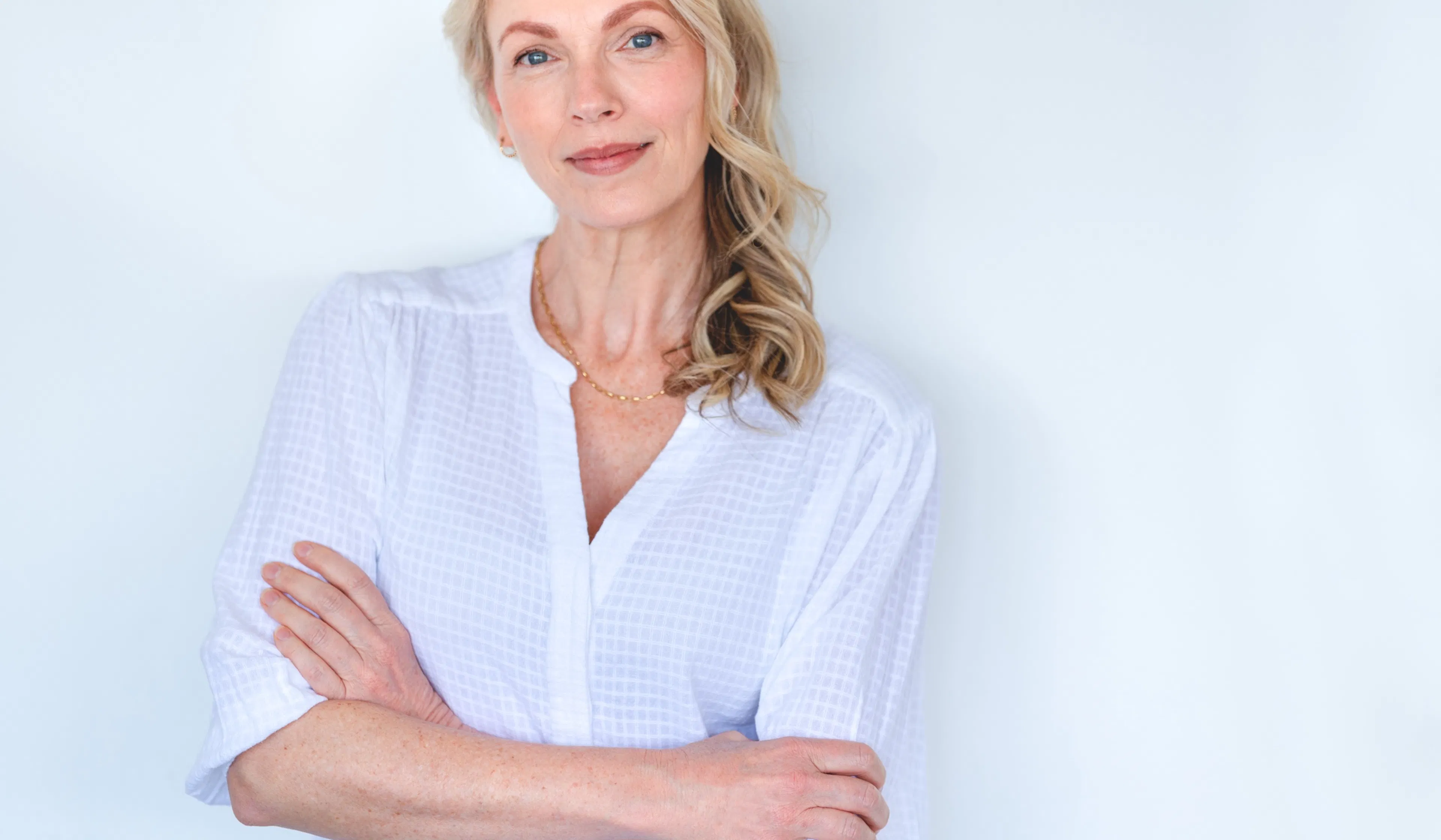 beautiful middle age woman standing