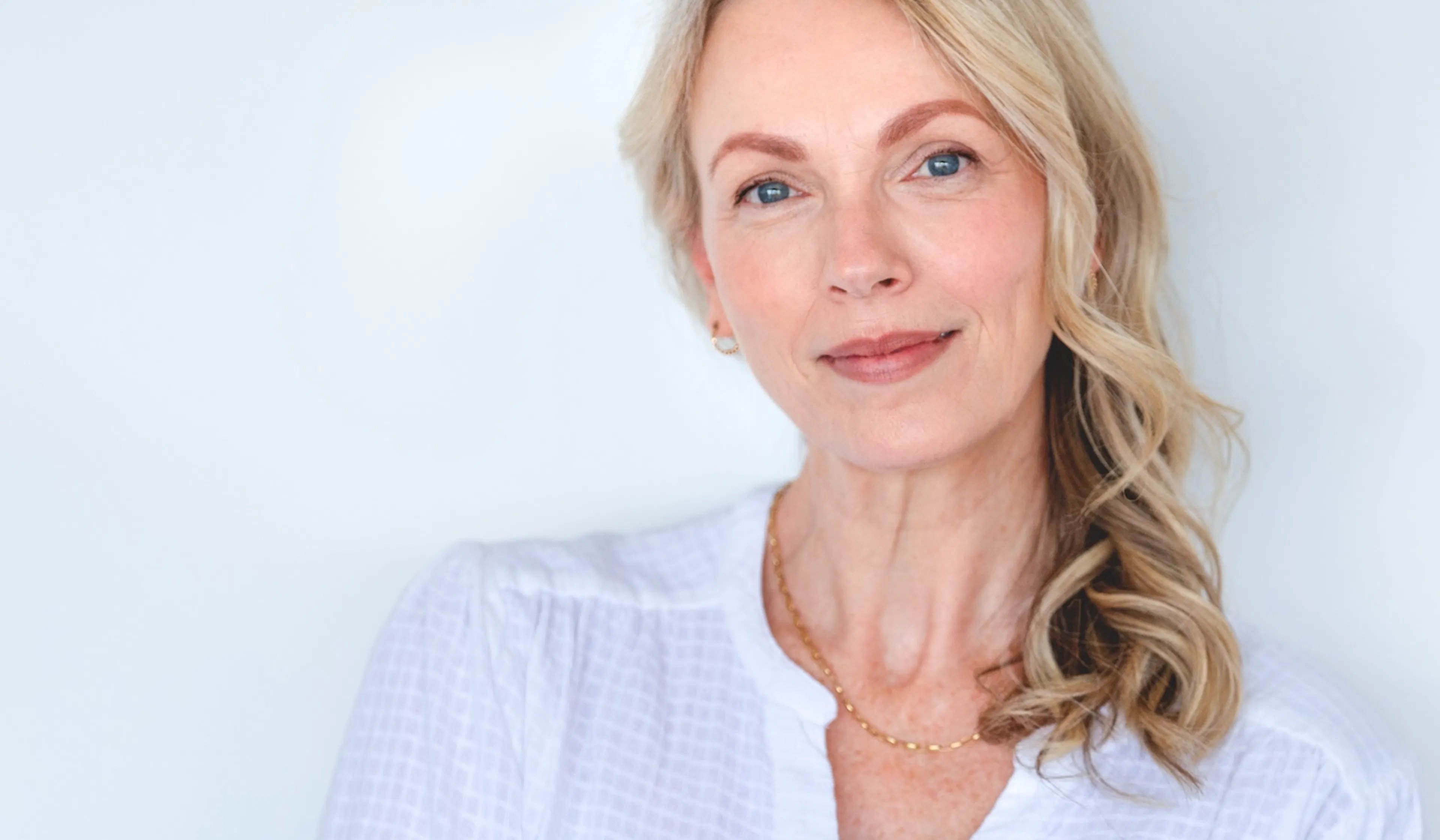 beautiful middle age woman standing