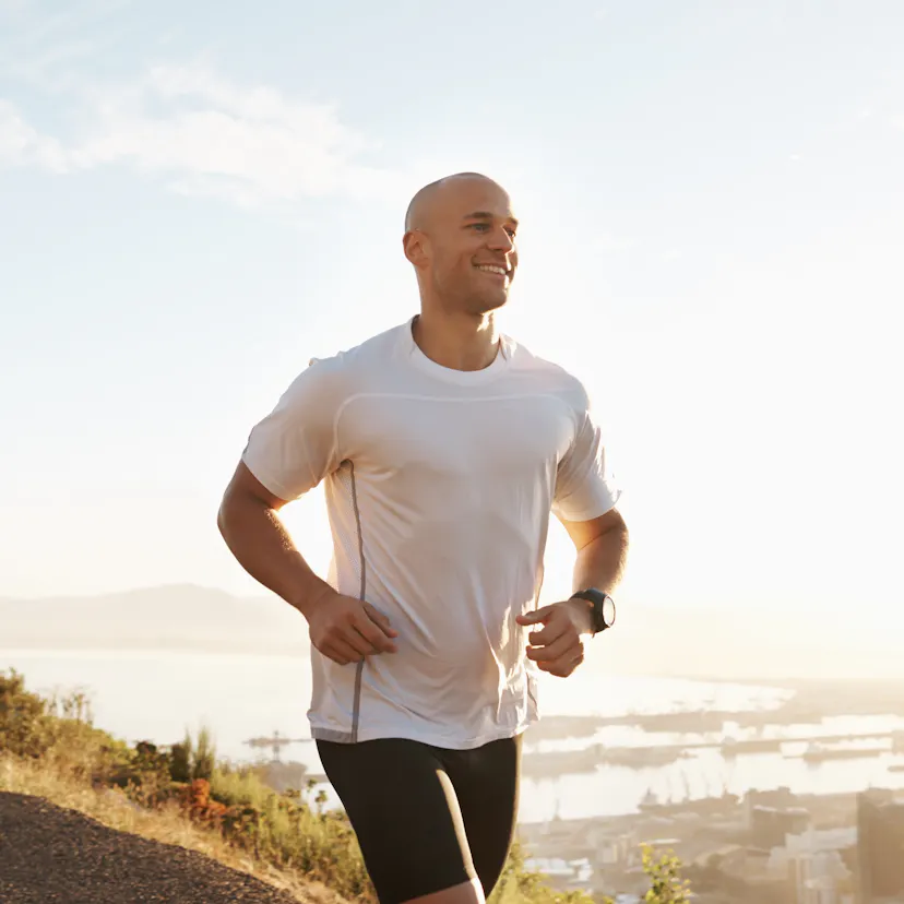 man running