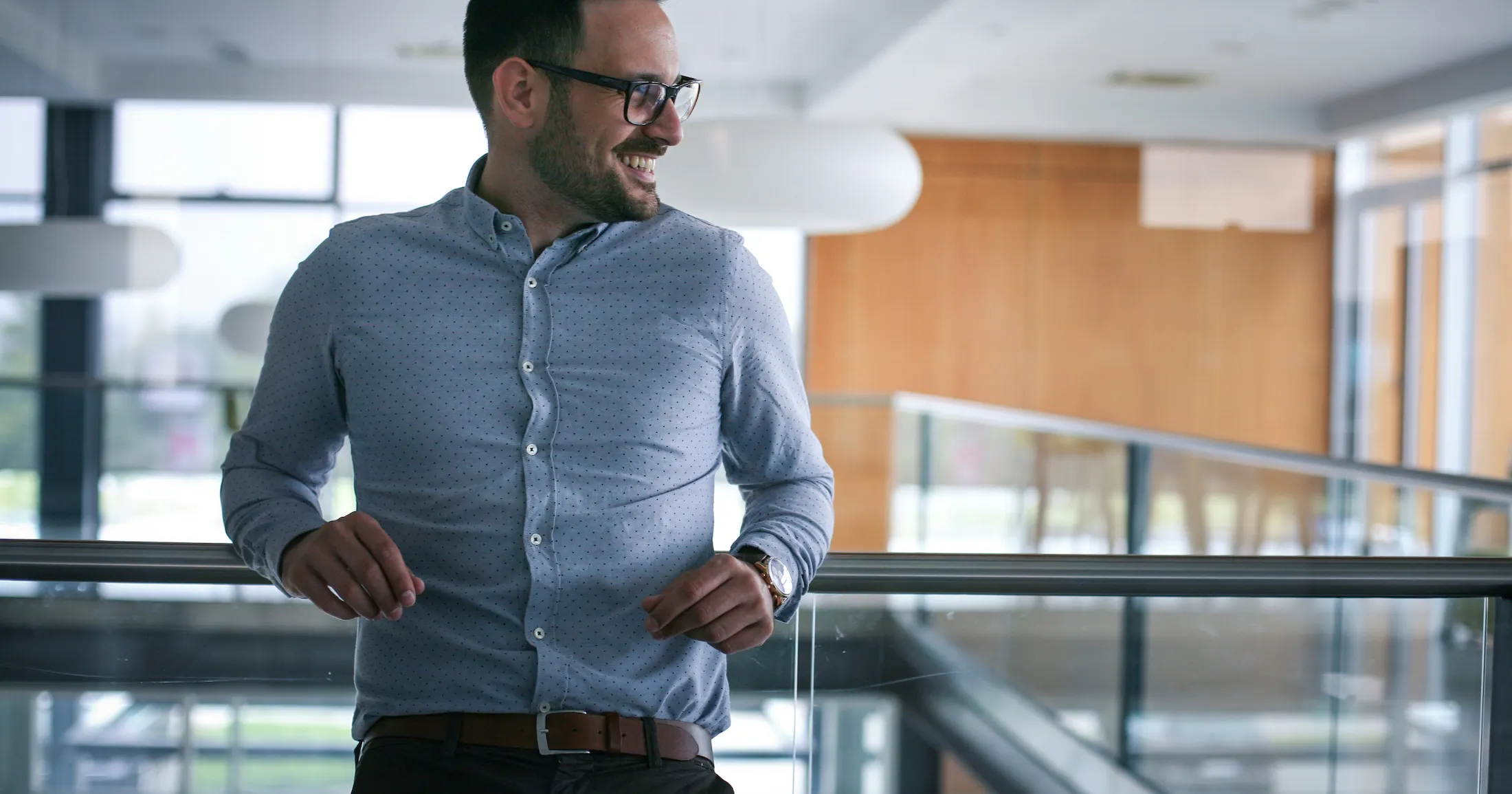 business man smiling