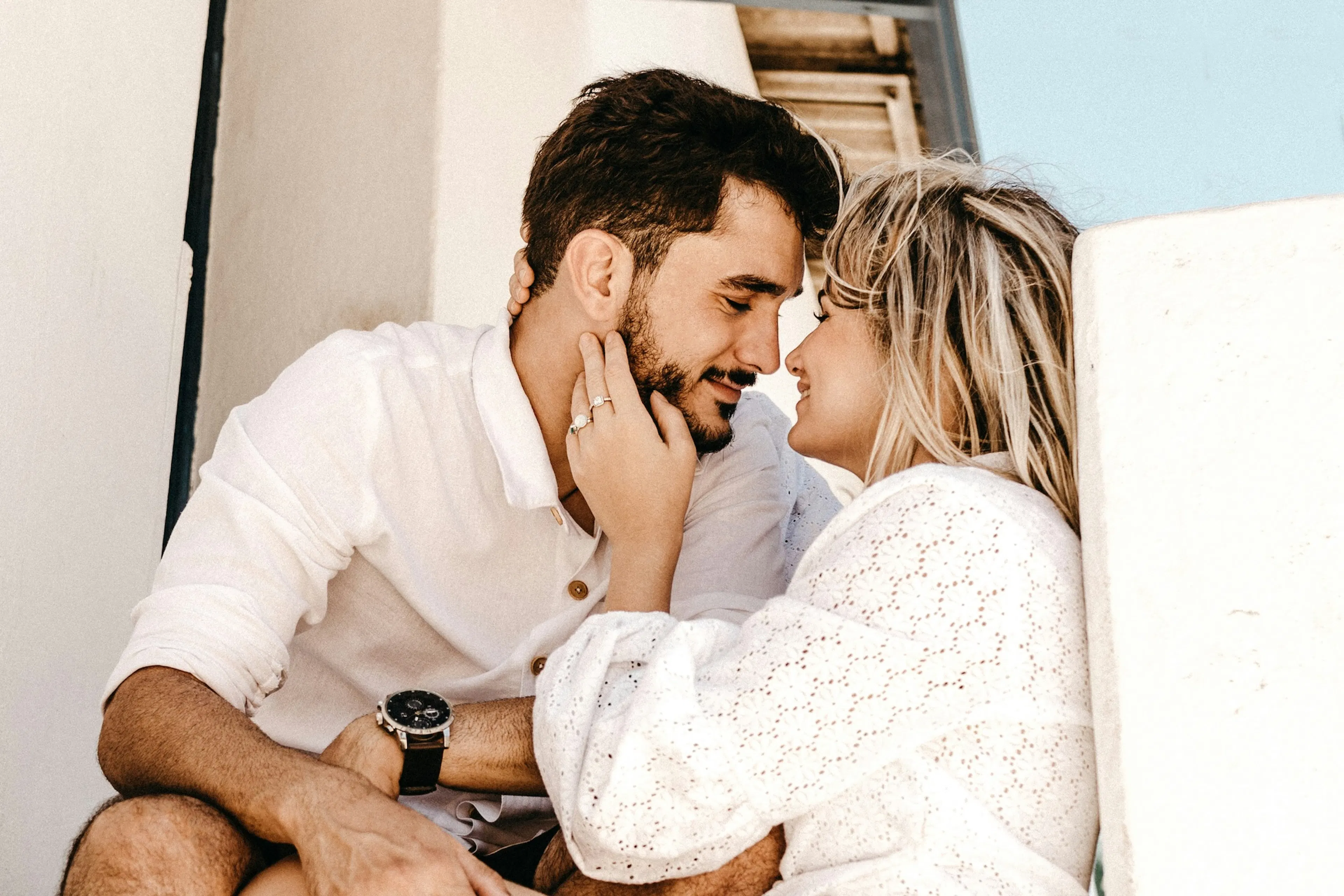 couple in love on vacation