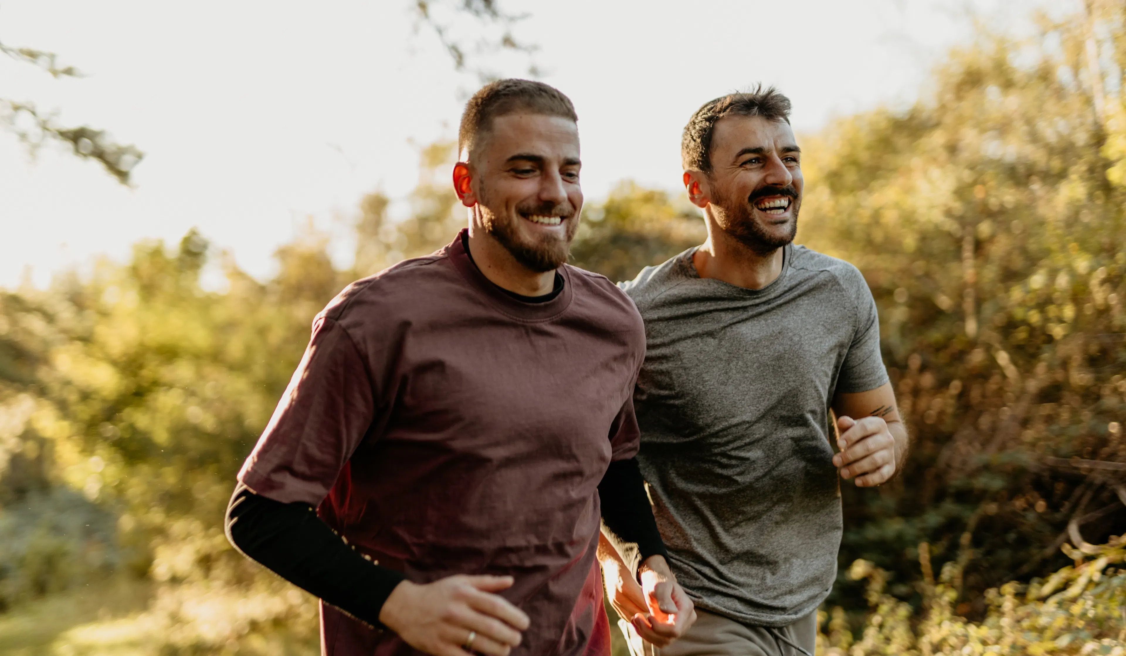 lads jogging