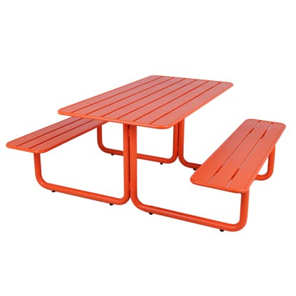 MaximaVida metalen picknicktafel Max in oranje