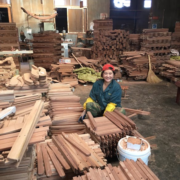 Productie van houten artikelen