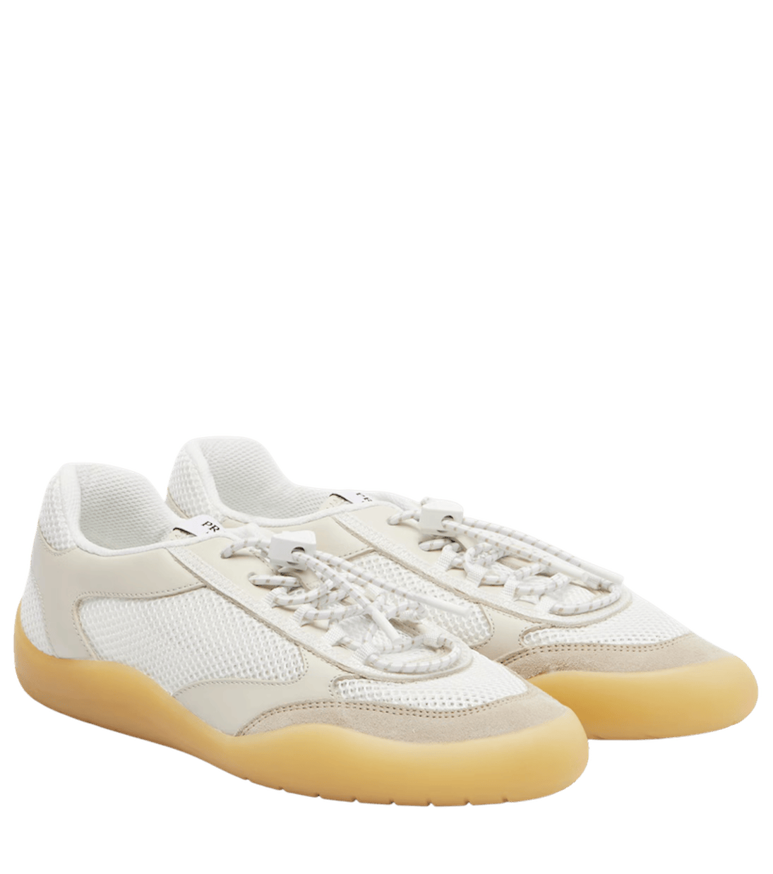 Speedrock leather-trimmed sneakers