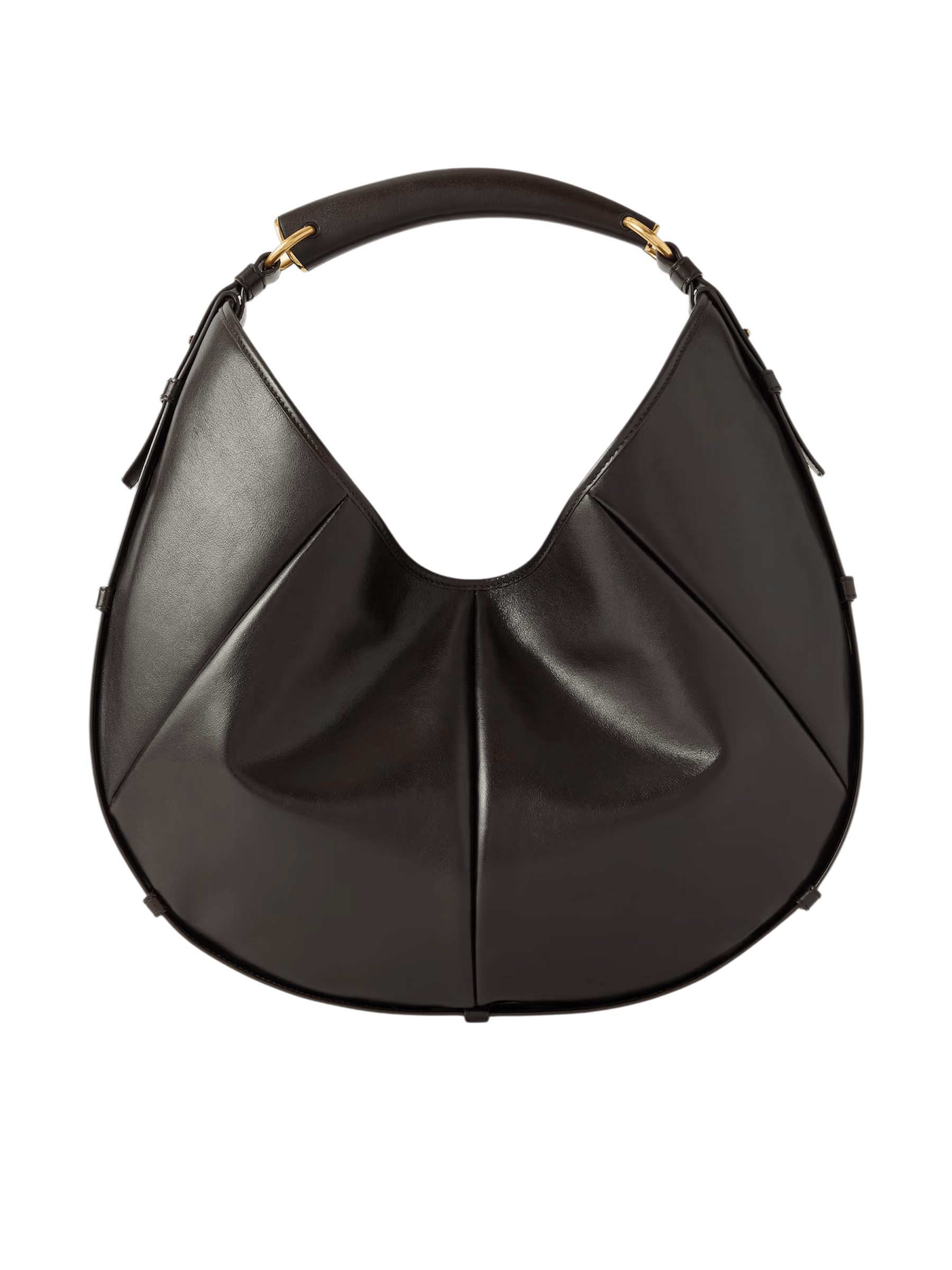 Mombasa paneled leather shoulder bag