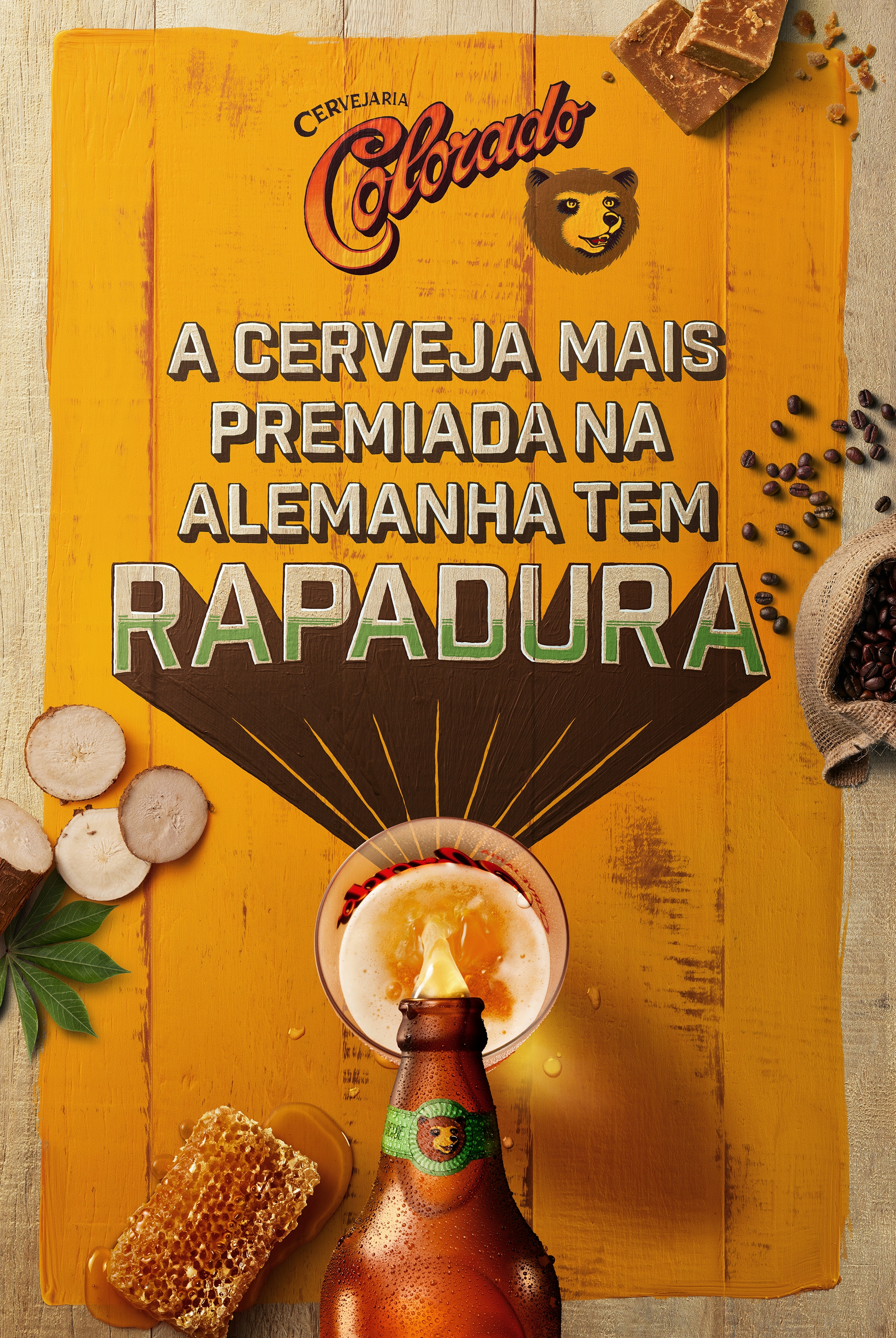 Key Visual da campanha ingredientes