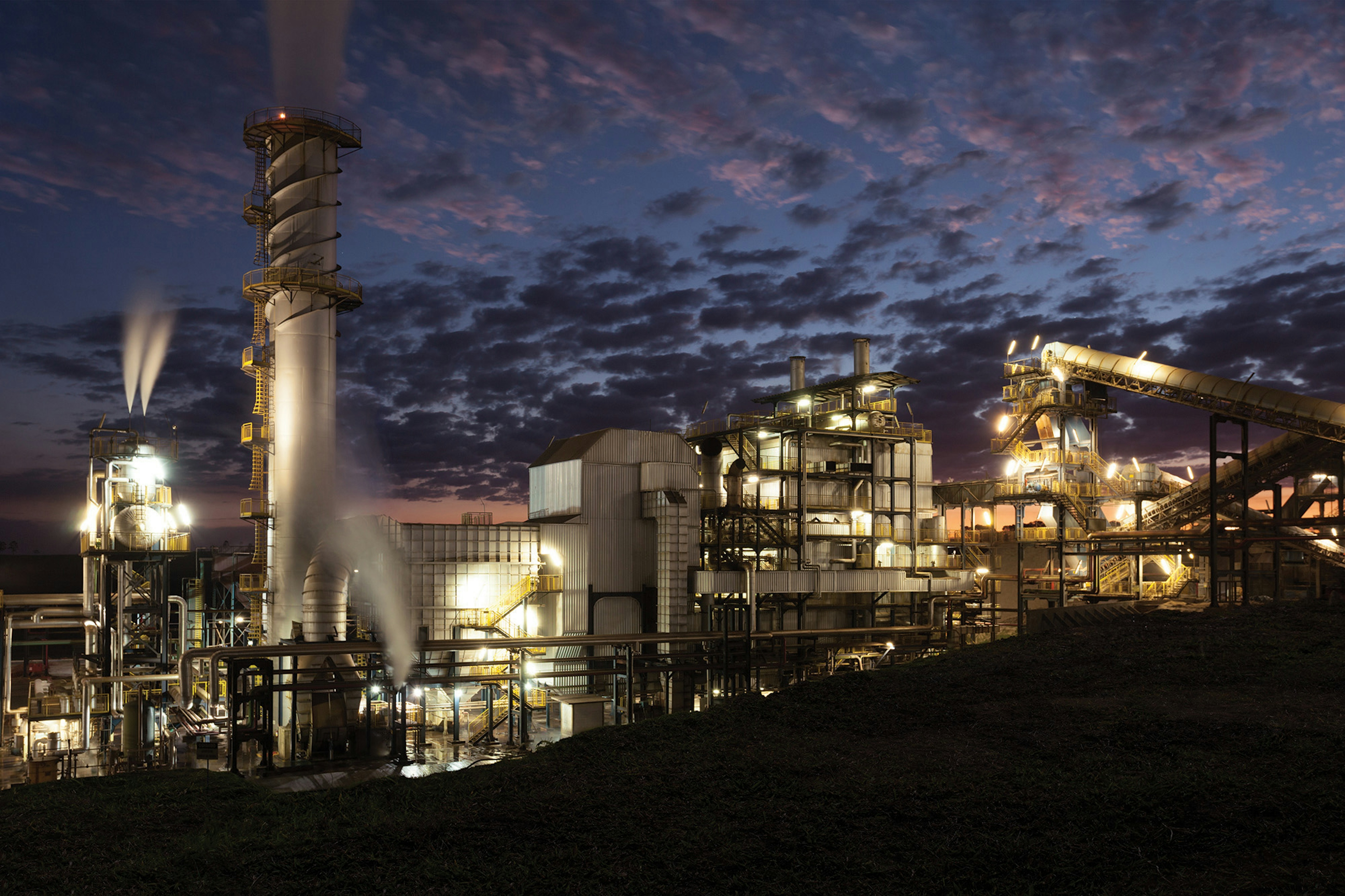 Foto estação de energia renovável