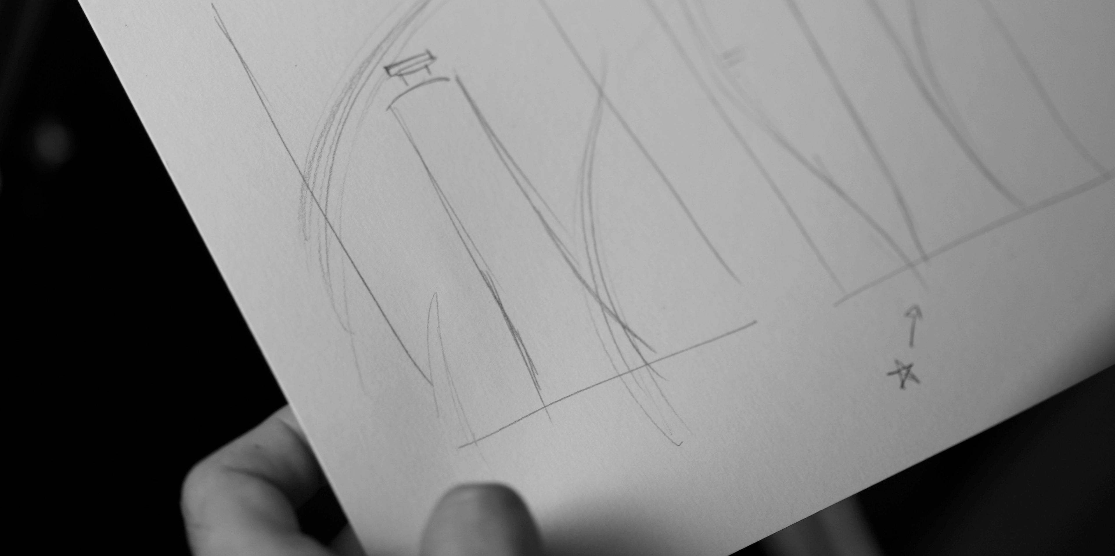 Roughs da composição das fotos