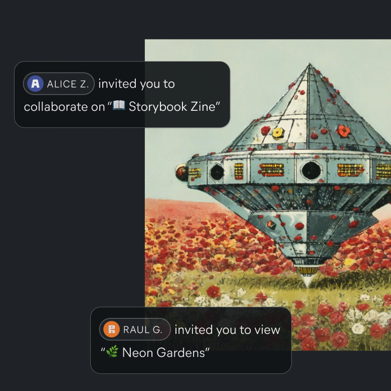 a screenshot of a picturestudio sharing feature