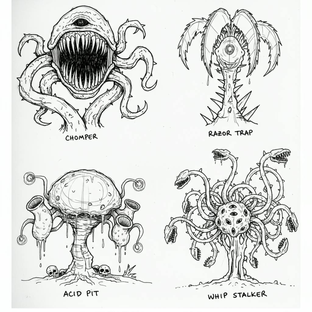 plant styles based off a drawing