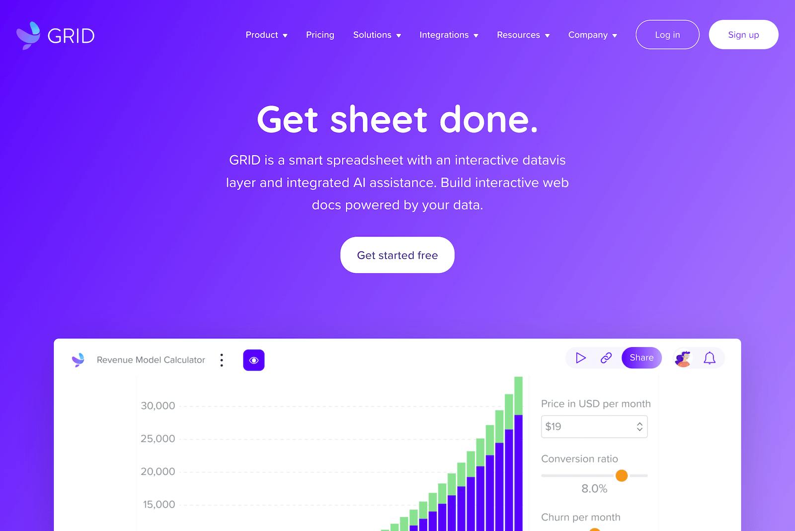 GRID website that I play crucial part on content strategy and user experience.