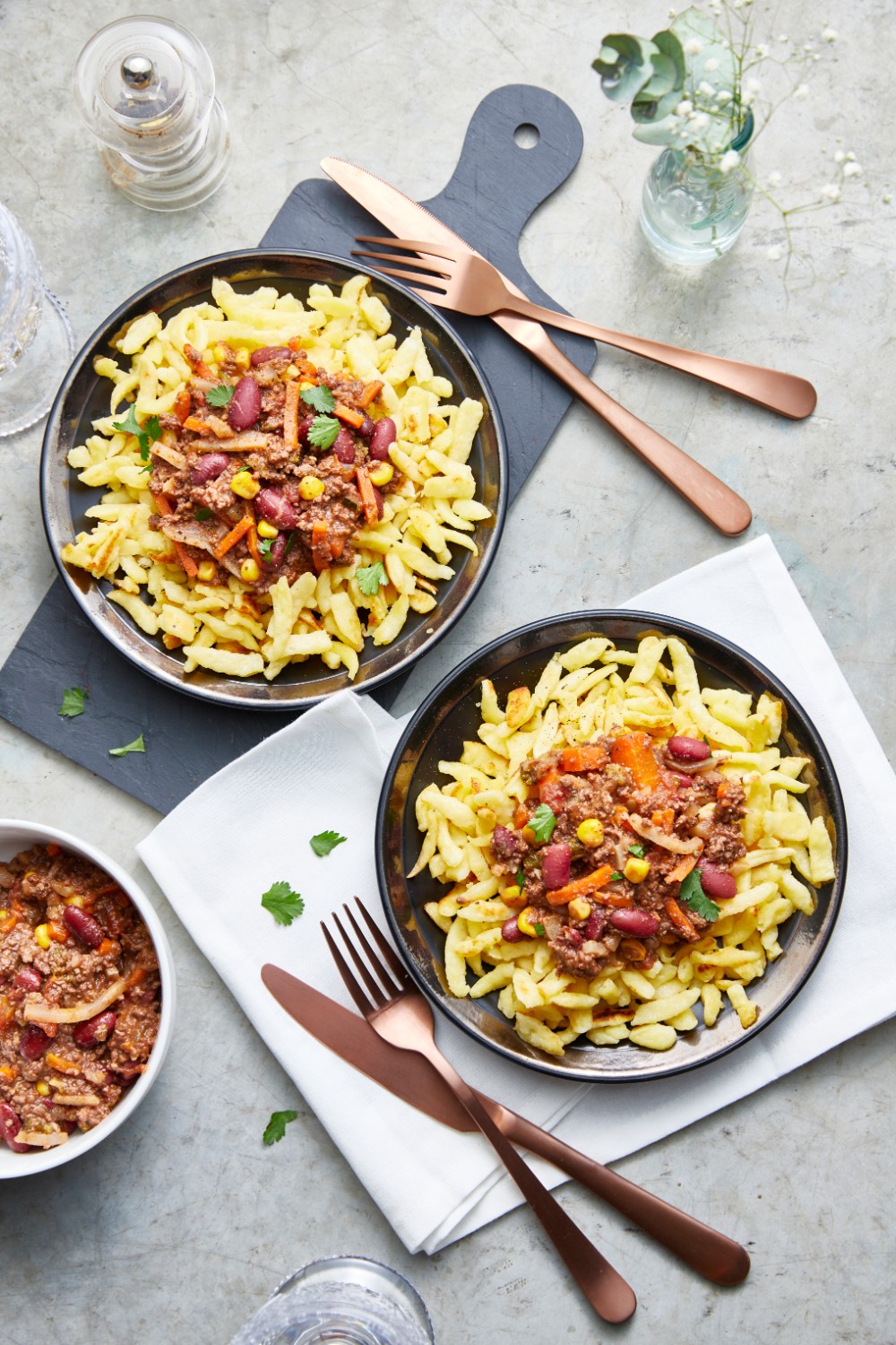 Spaetzle façon chili