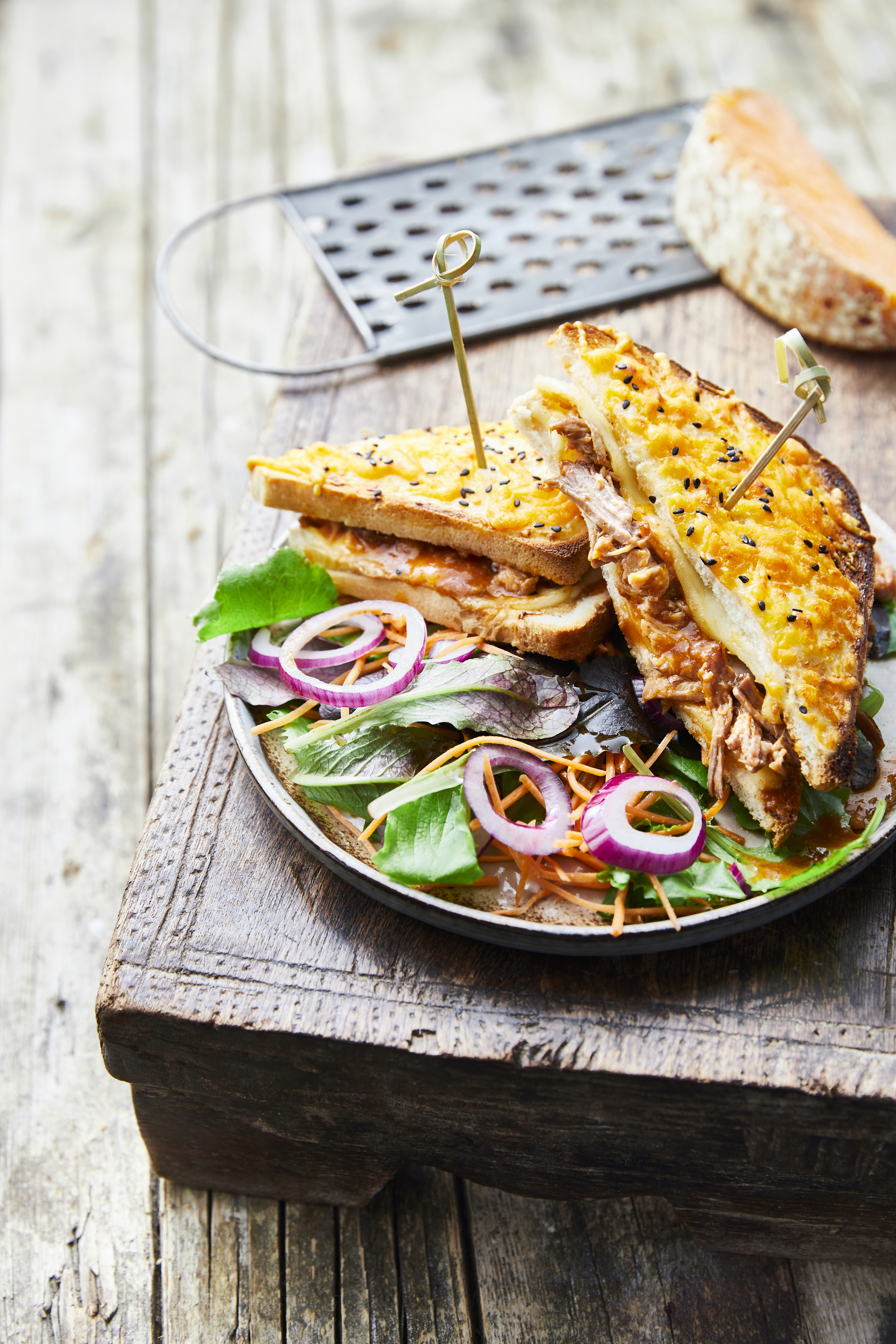 Croque-Monsieur au pulled pork