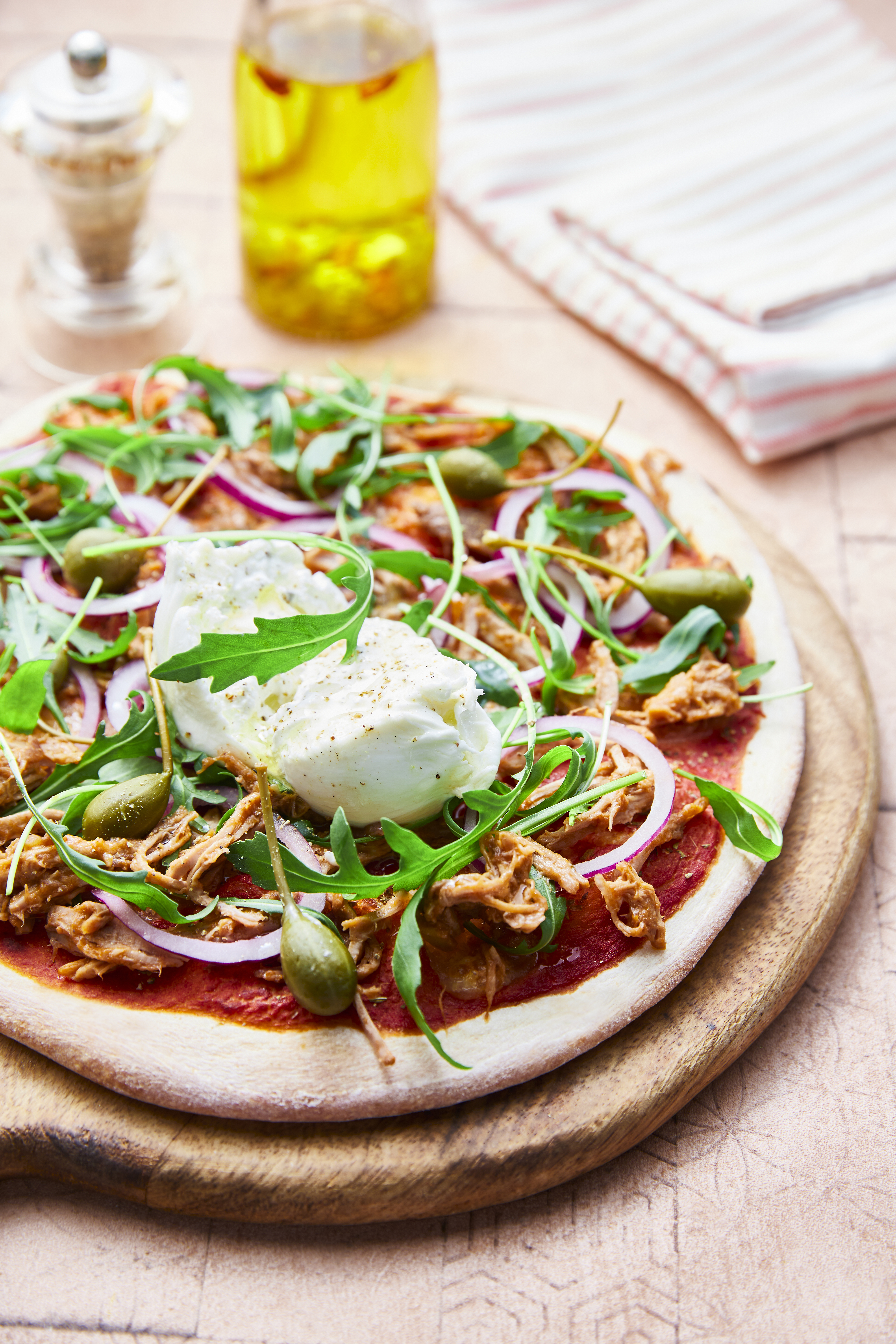 Pizza au pulled pork