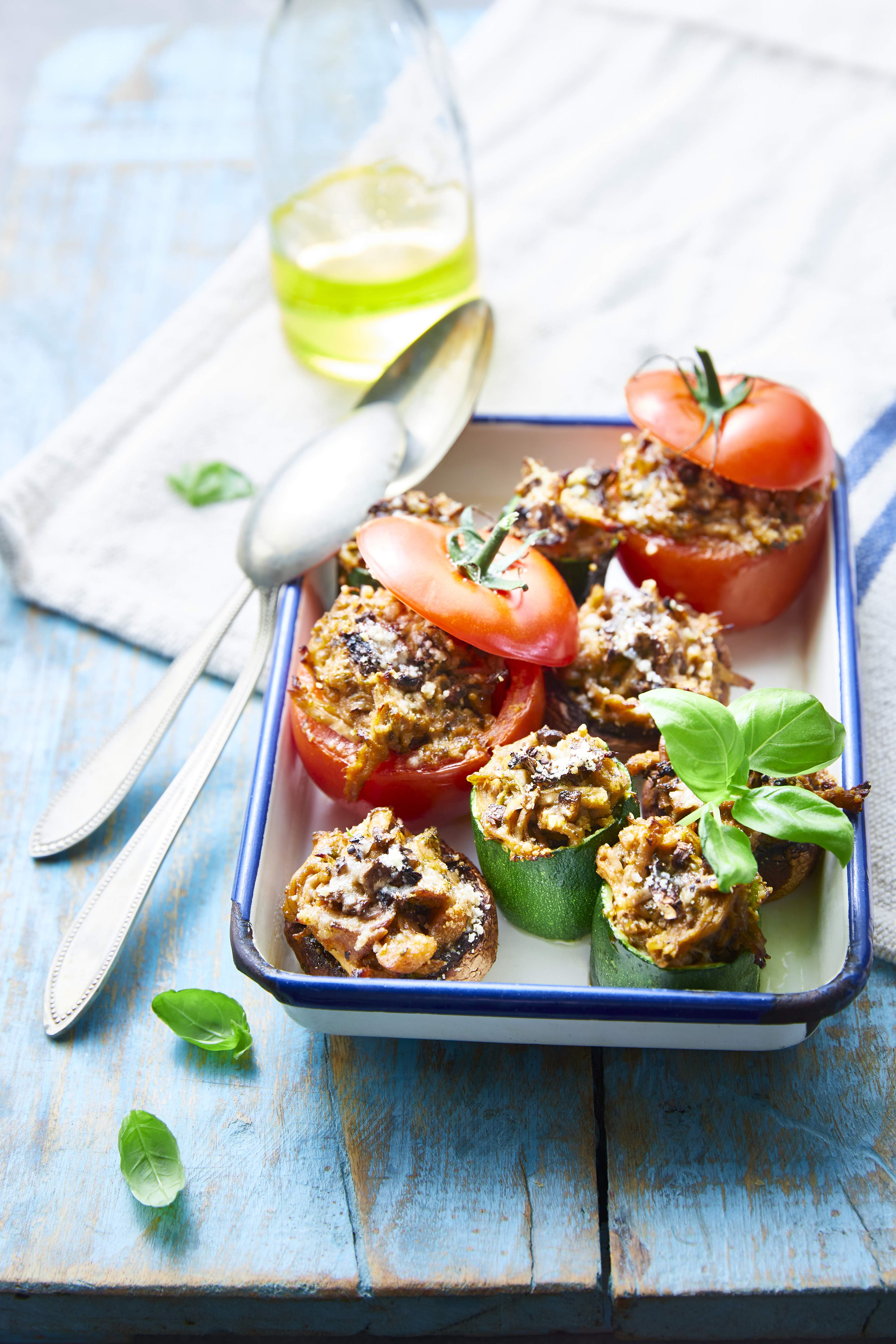 Légumes farcis au pulled pork