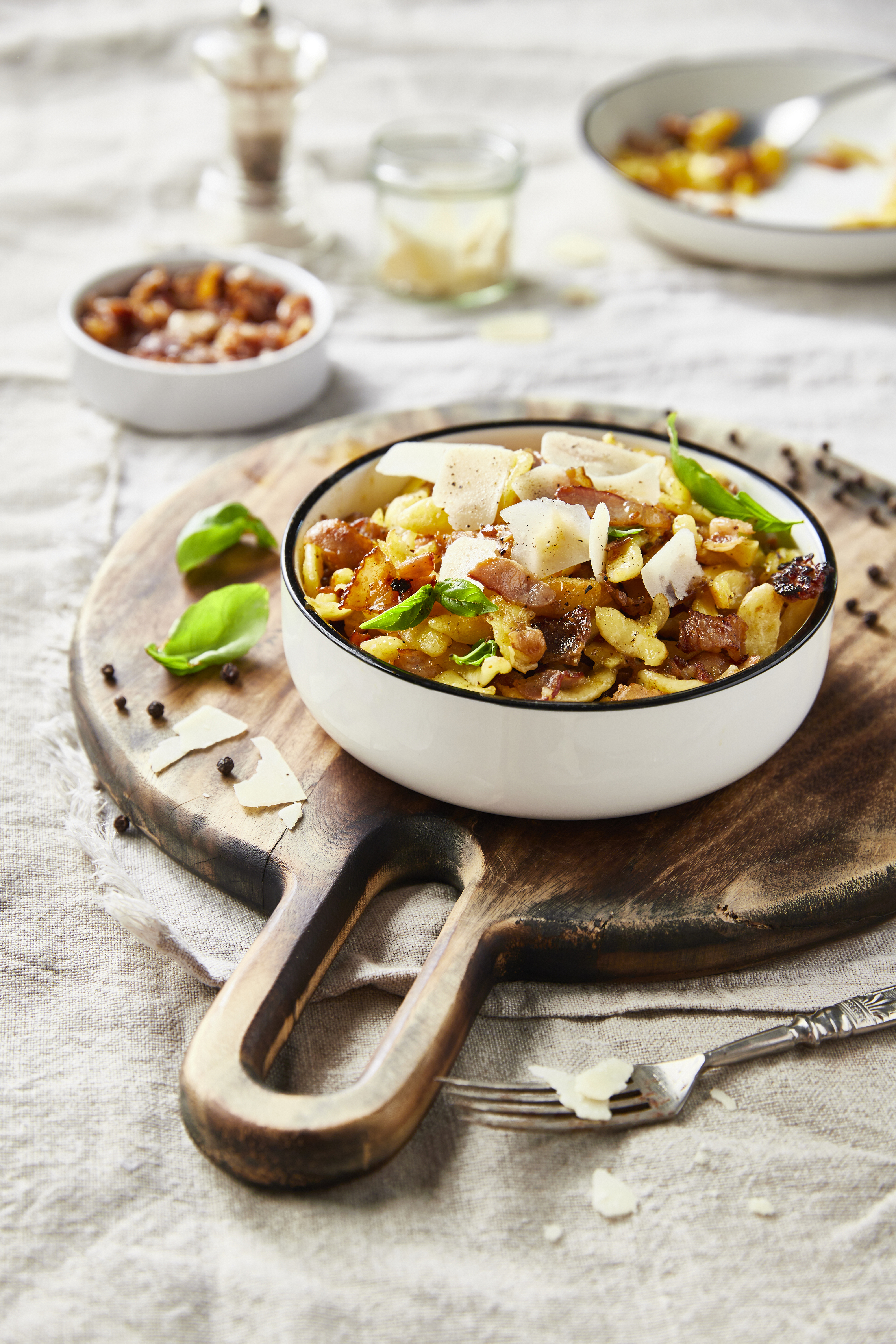 Spaetzle façon carbonara