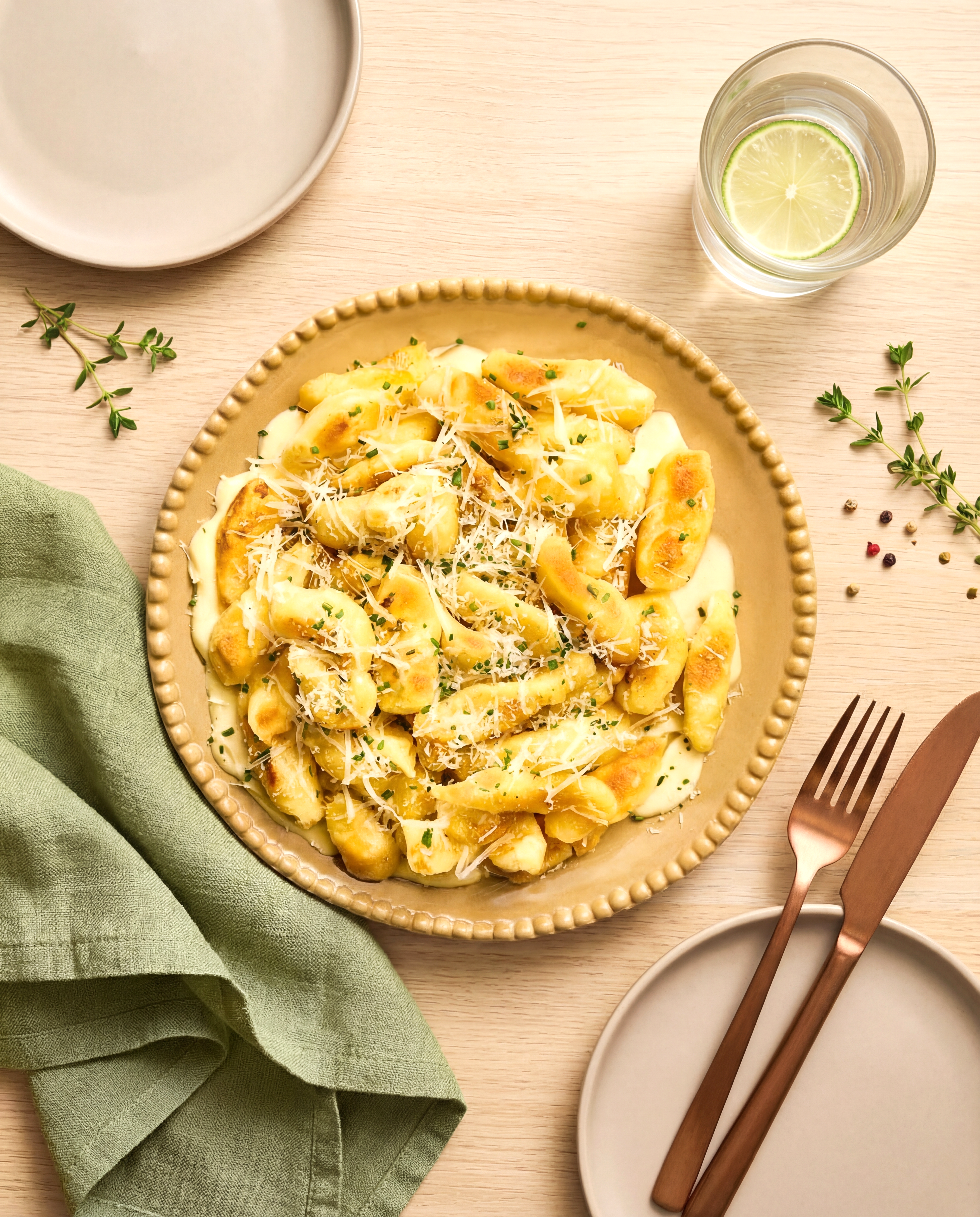 Knepfle sauce fromagère