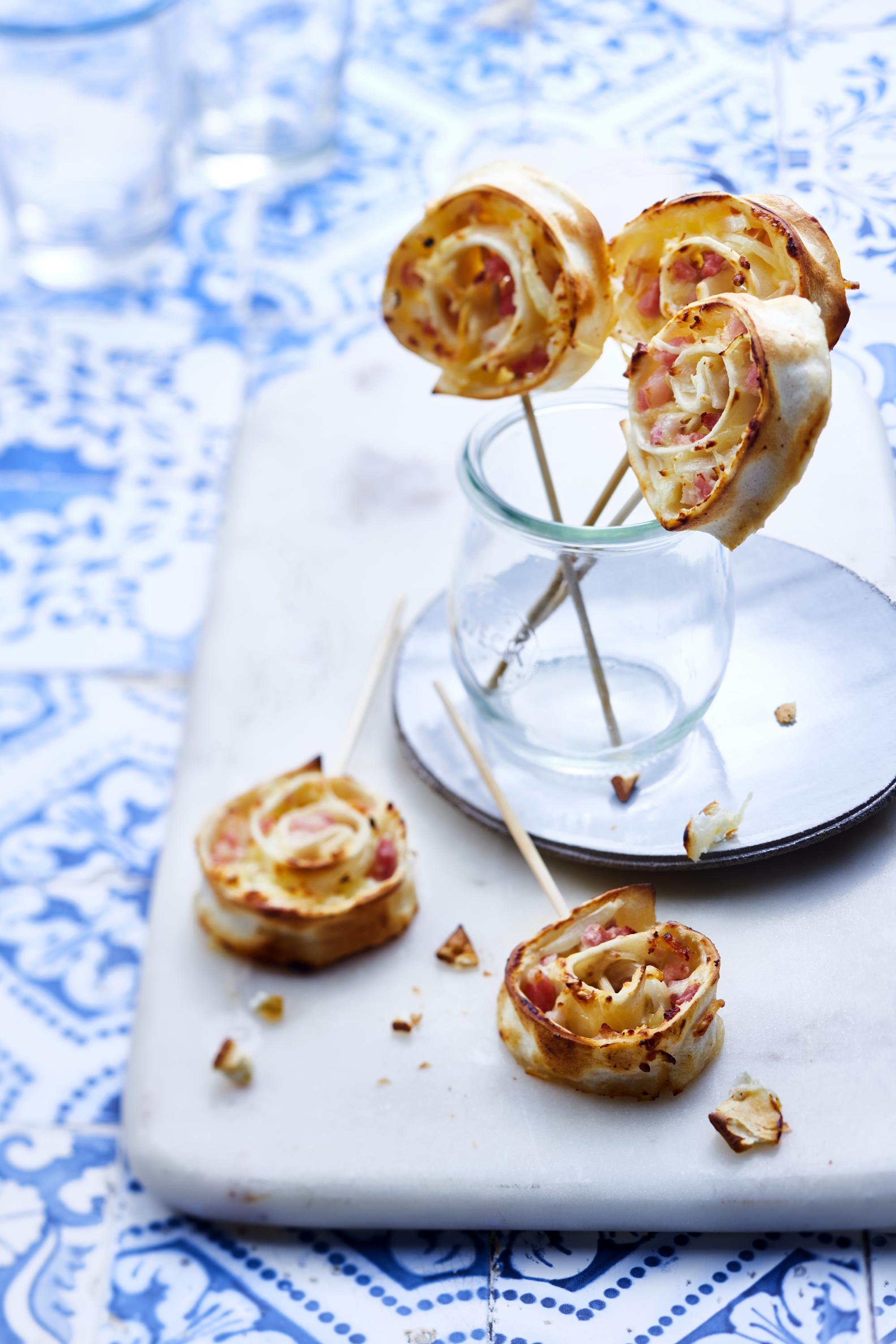 Sucettes apéritives façon flam'