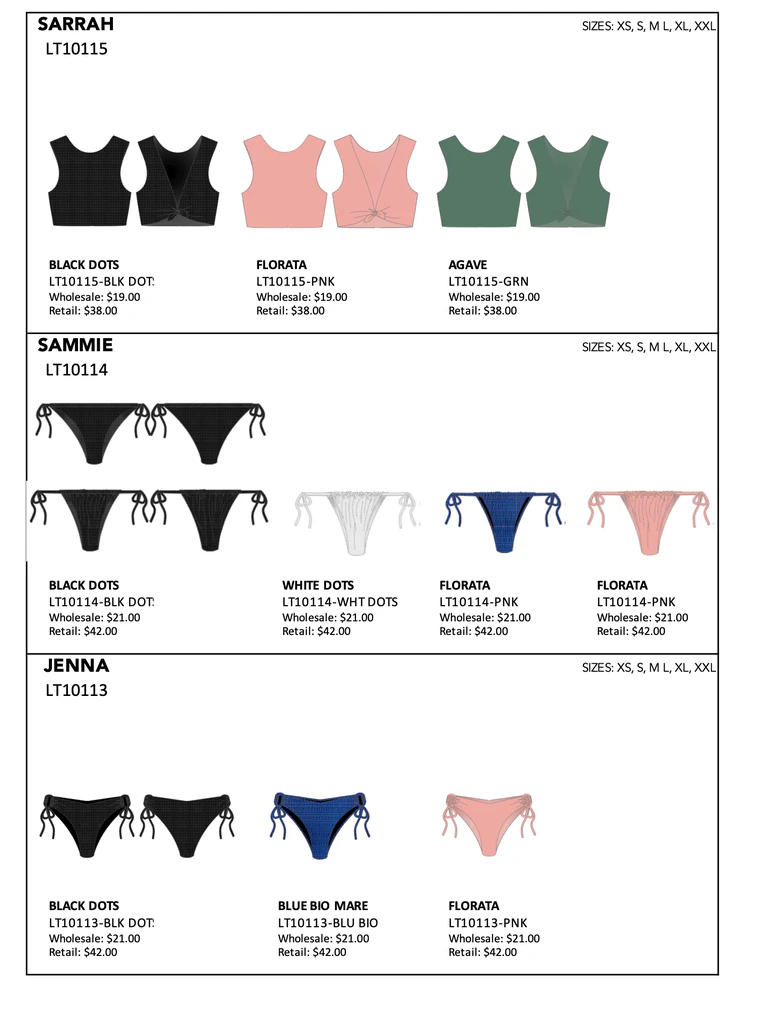 An example of a tech pack service for a DTC company delivered by freelancers.