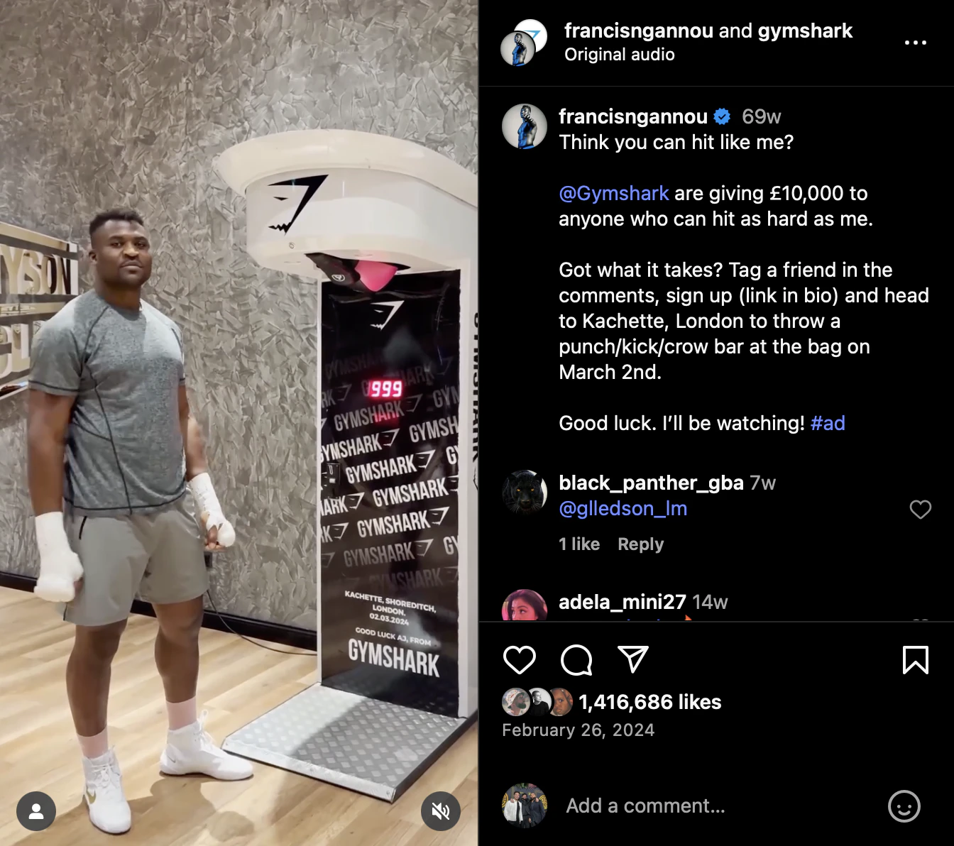 Francis Ngannou & Gymshark