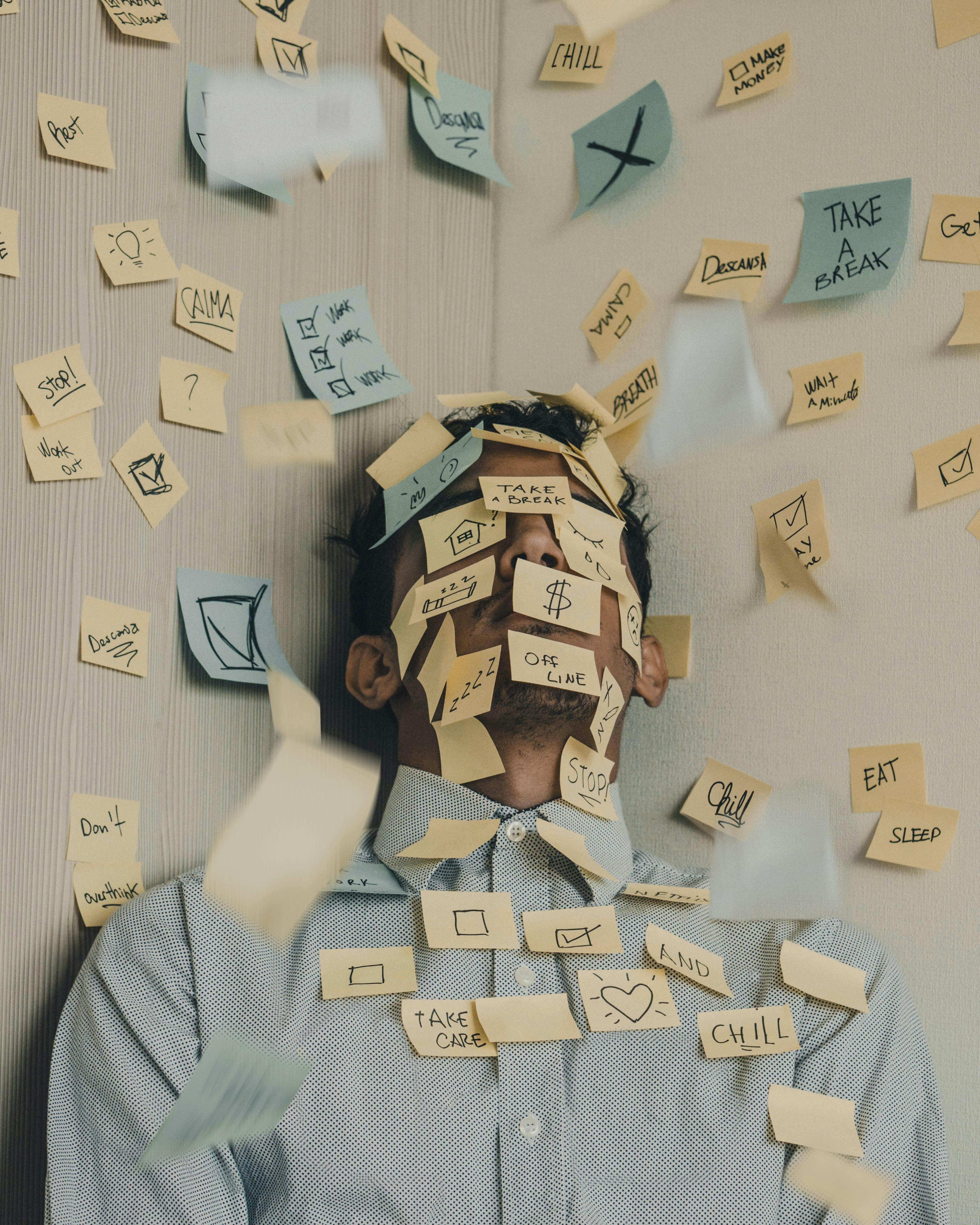 Stressed Sticky Note