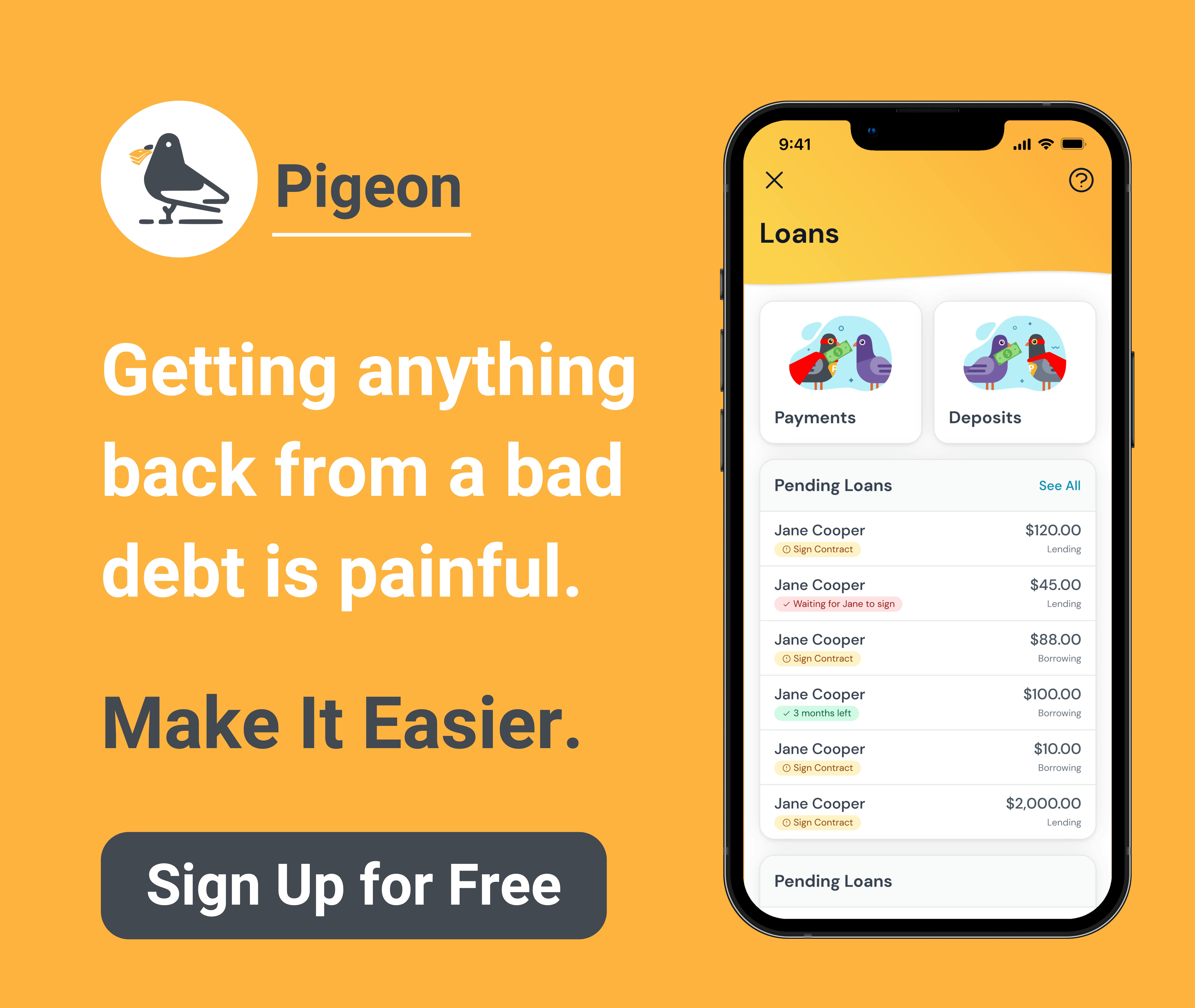 Pigeon CTA - Bad Debt