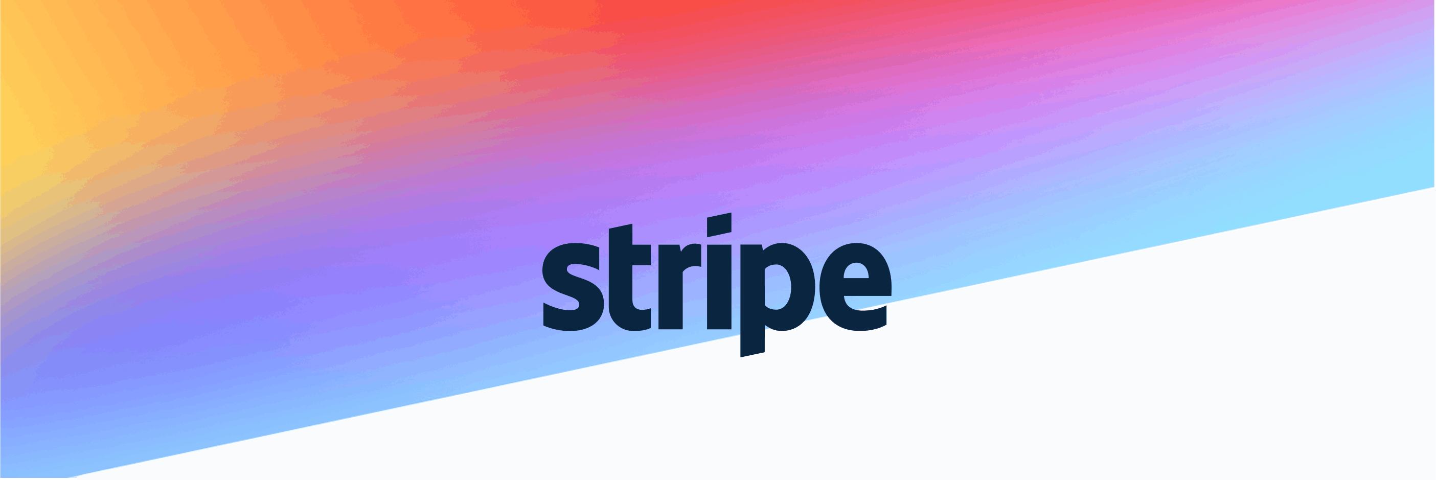 Stripe Background with Logo