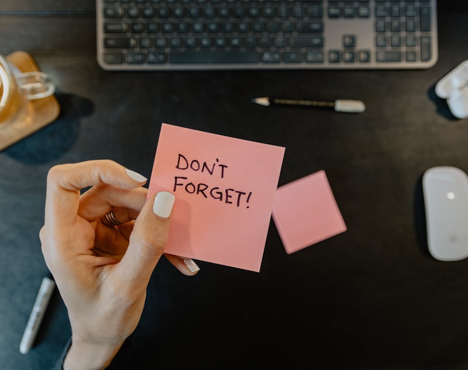 Reminder Sticky Note