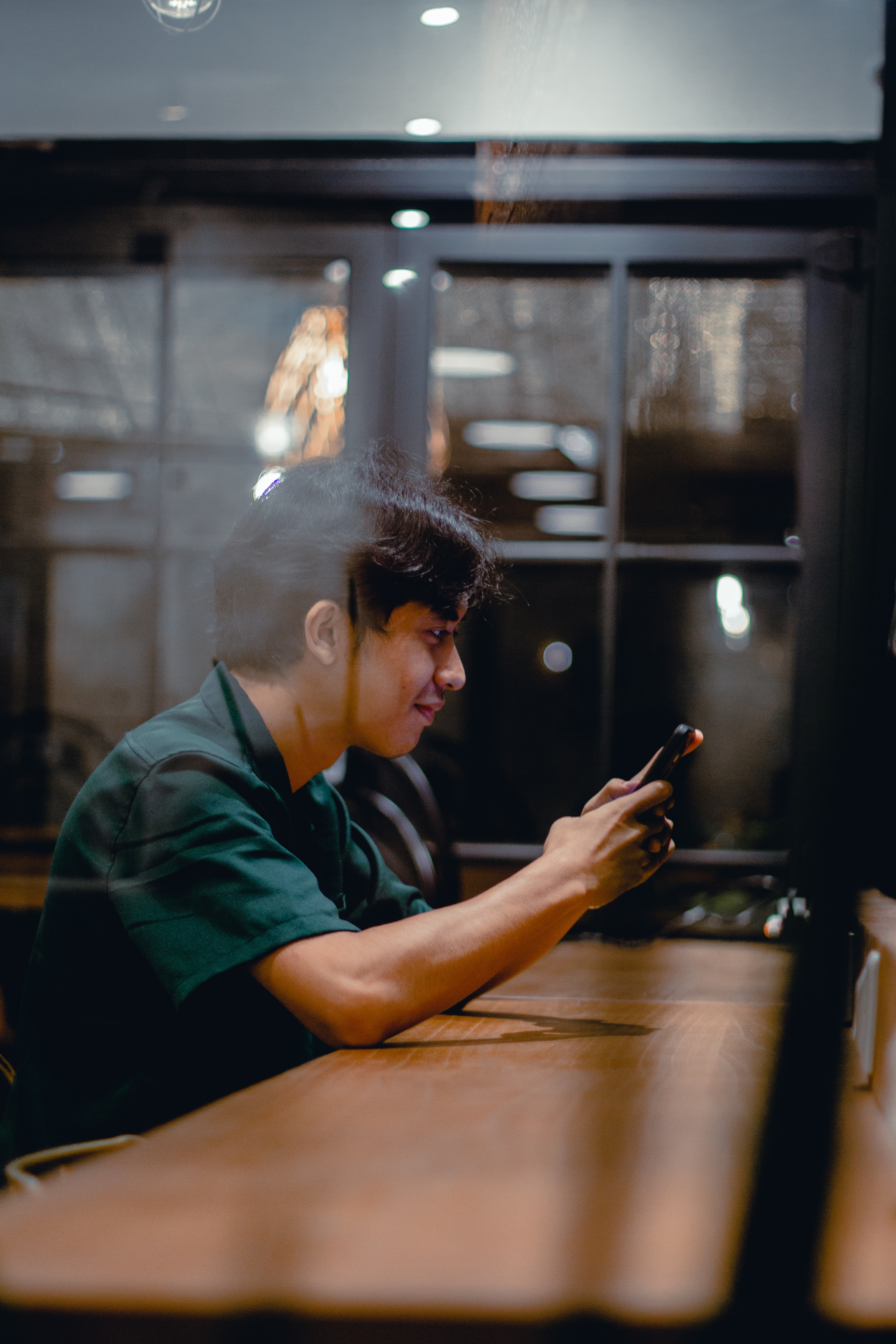 Man Using Smartphone